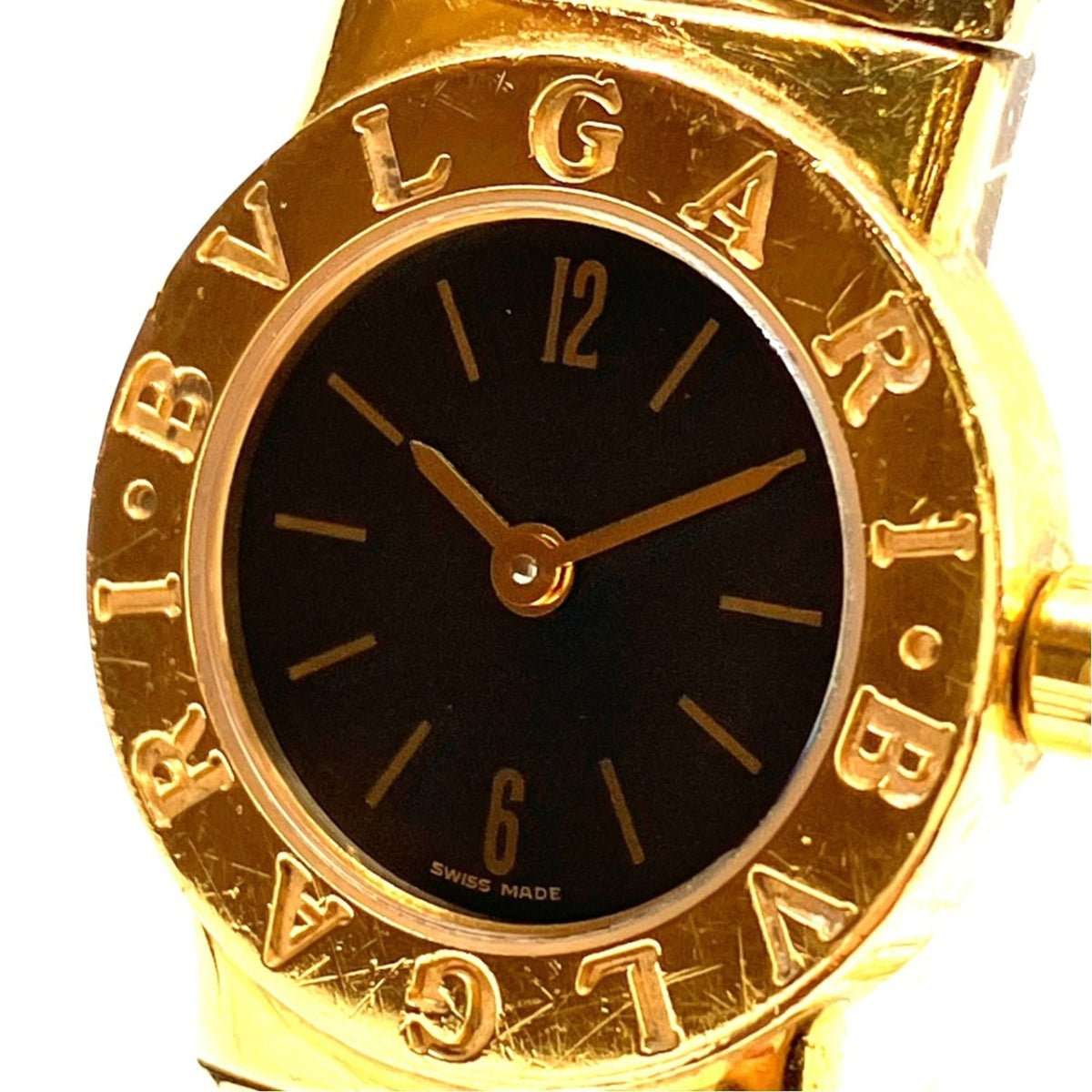 Bvlgari Bulgari Tubogas BB192T Schwarz Zifferblatt 19 mm Uhr