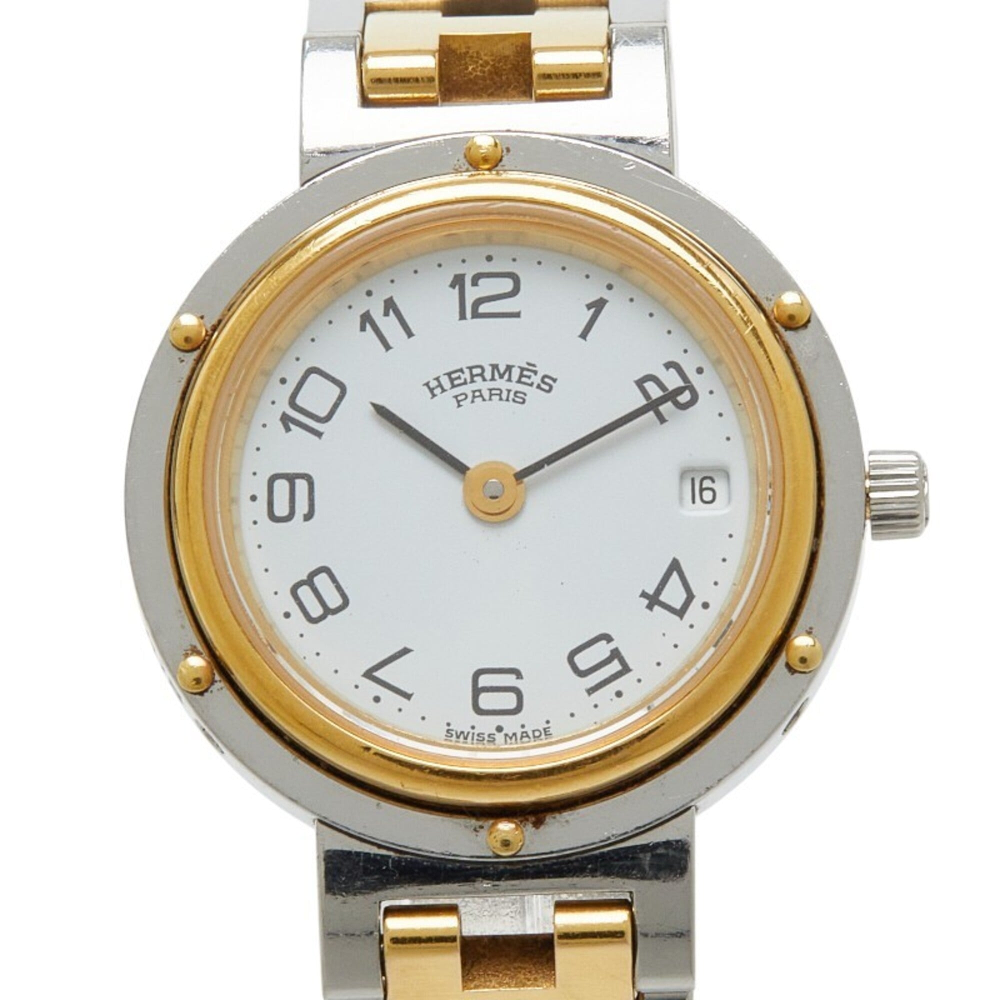 Hermes Clipper CL4.220 White Dial 24mm Watch