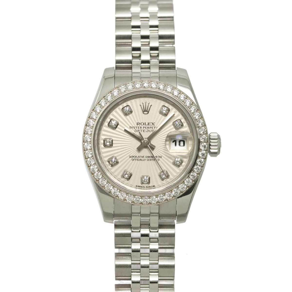 Montre Rolex Datejust 179384G, cadran argenté, 26 mm