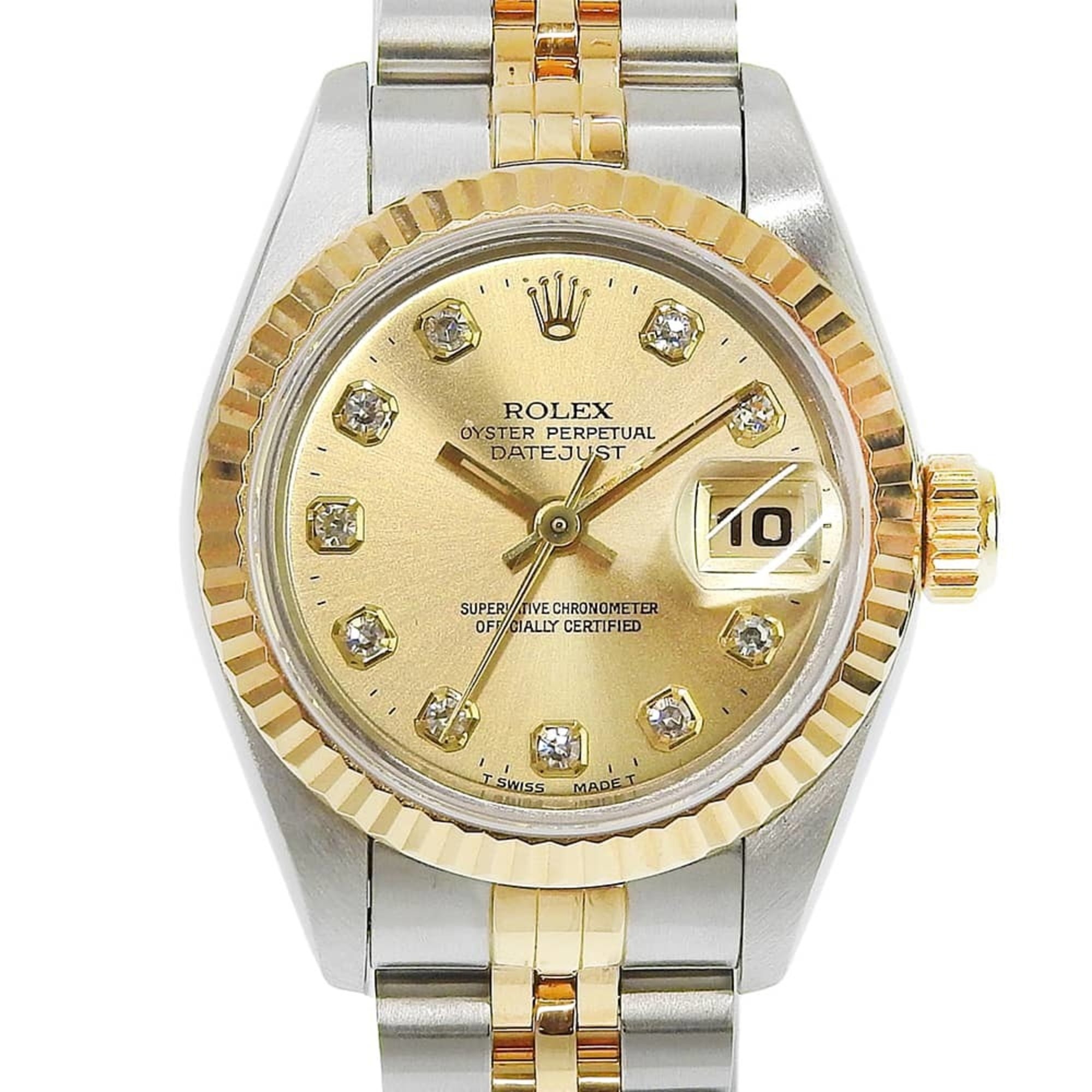 Montre Rolex Datejust Champagne avec cadran de 26 mm