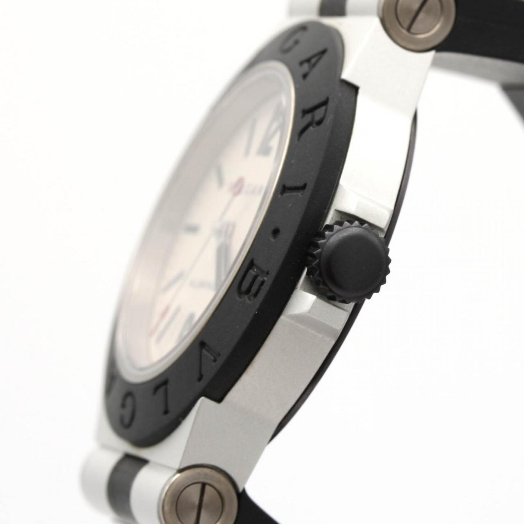 Bvlgari Aluminum AL32TAVD Silver Dial 32mm Watch