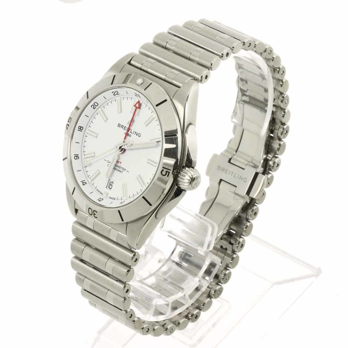 Breitling Chronomat GMT A32398 Weiß Zifferblatt 40mm Uhr