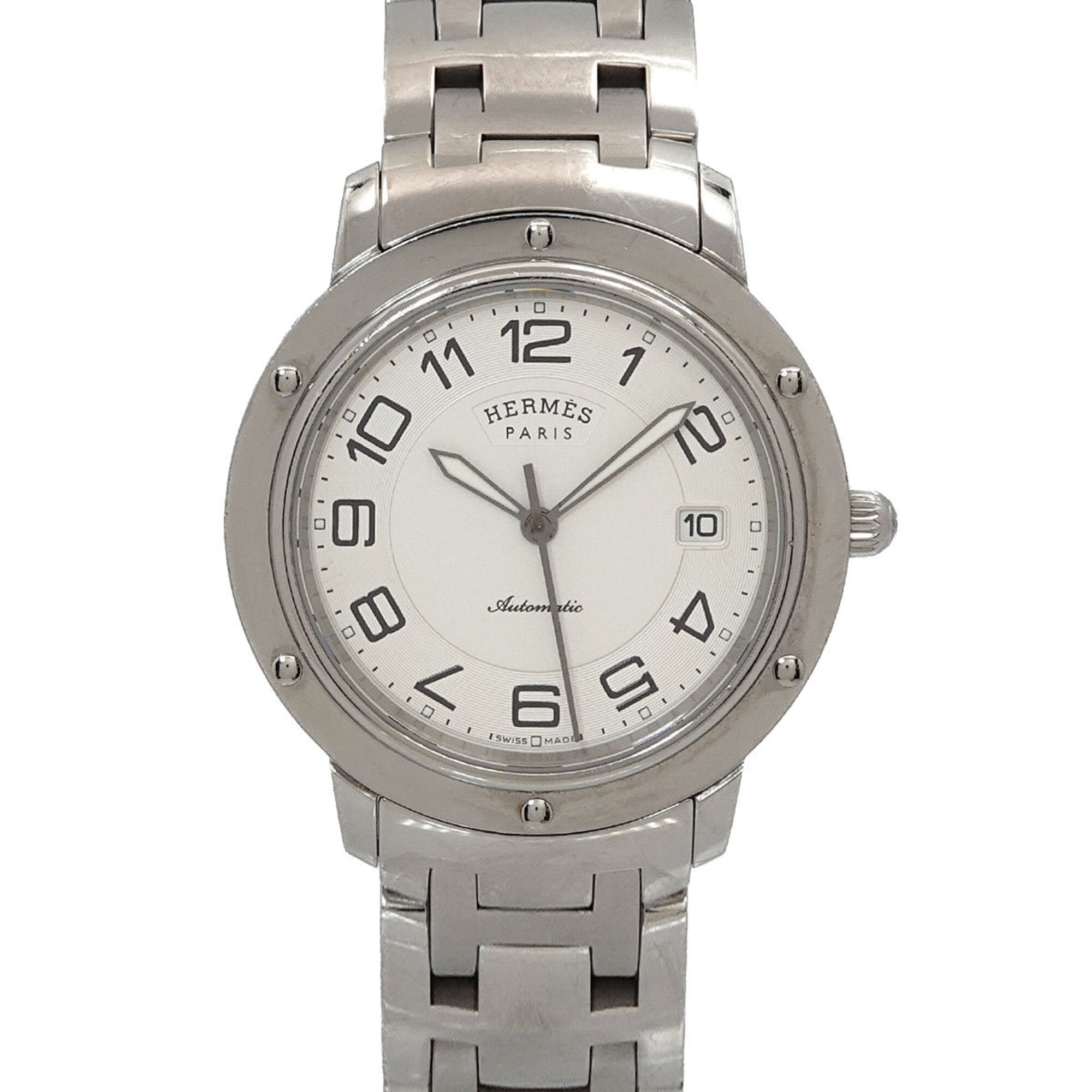 Hermes Clipper CP2 810 Silver Dial 39mm Watch