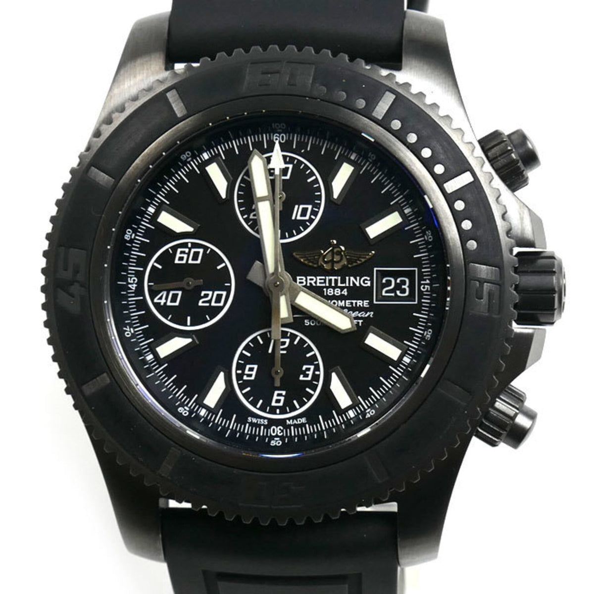 Montre Breitling Superocean Chronographe Noir en acier M110B11VRB (M13341B7/BD11) Noir cadran 44 mm