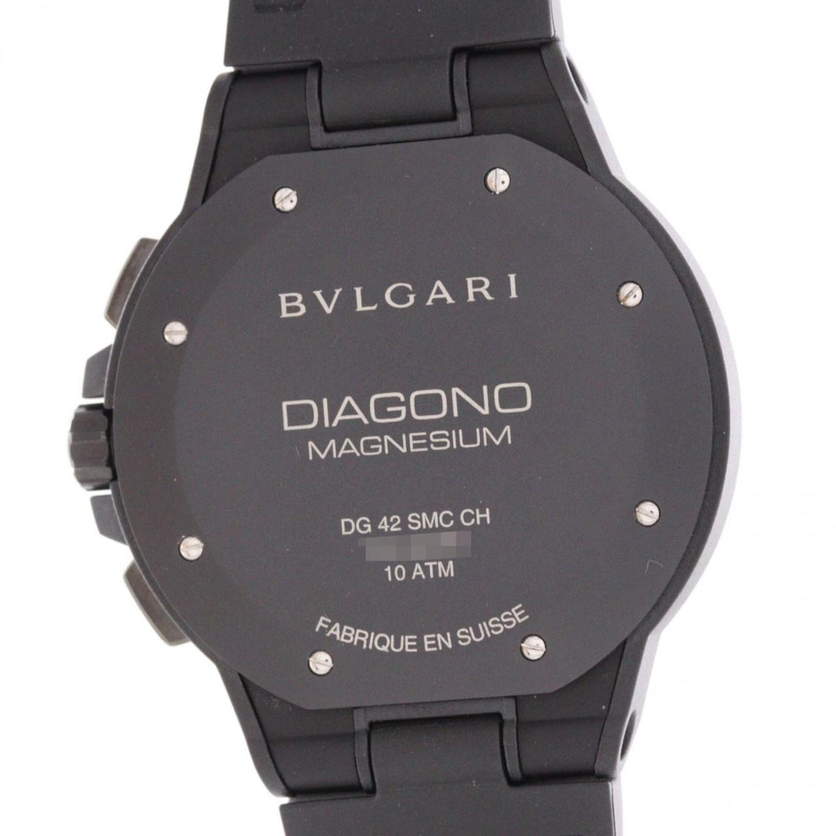 Bvlgari Bulgari Diagono Magnesium Chrono DG42SMCCH/DG42BSMCVDCH Black Dial 42mm Watch