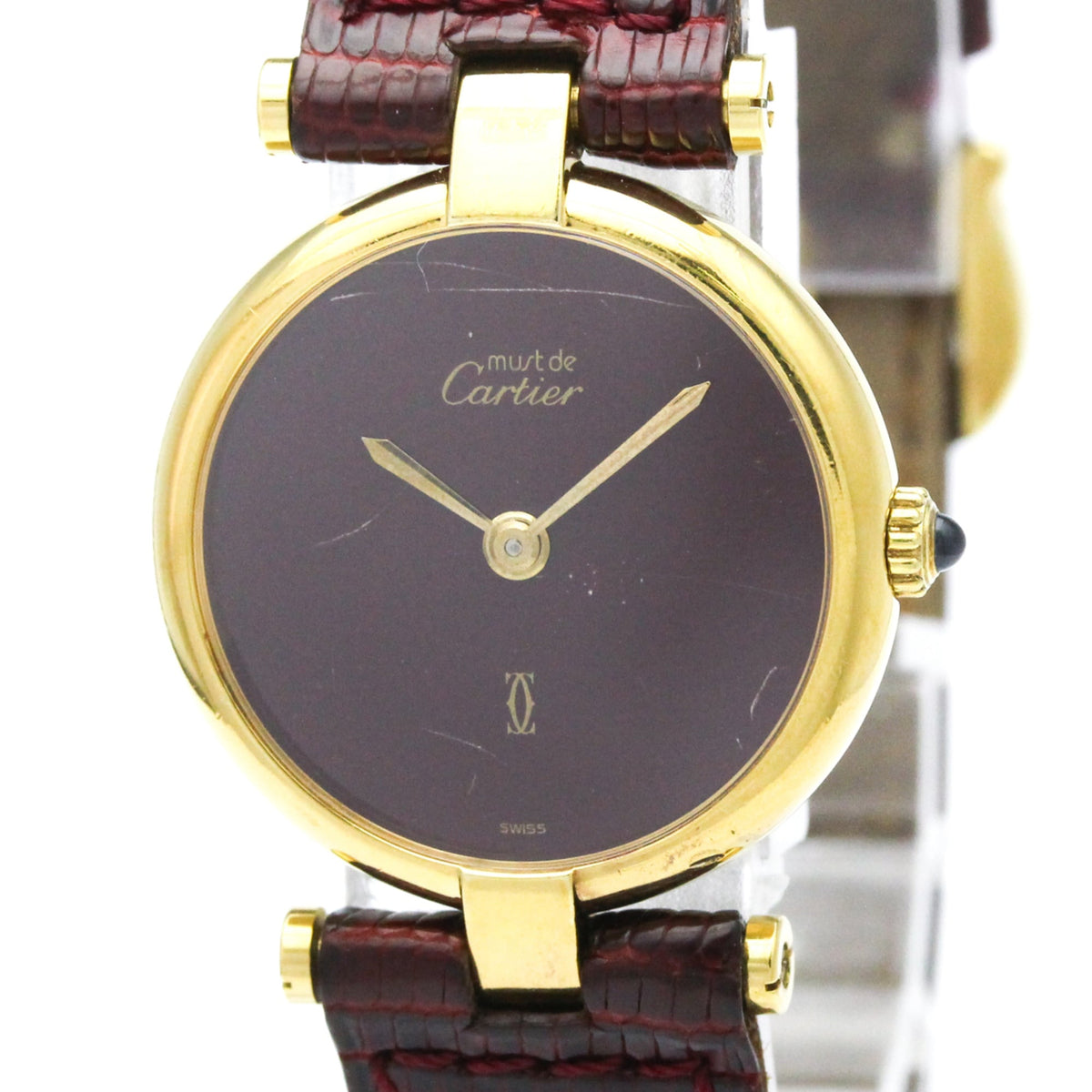 Cartier Must 590004 Bordeaux Dial 24mm Watch