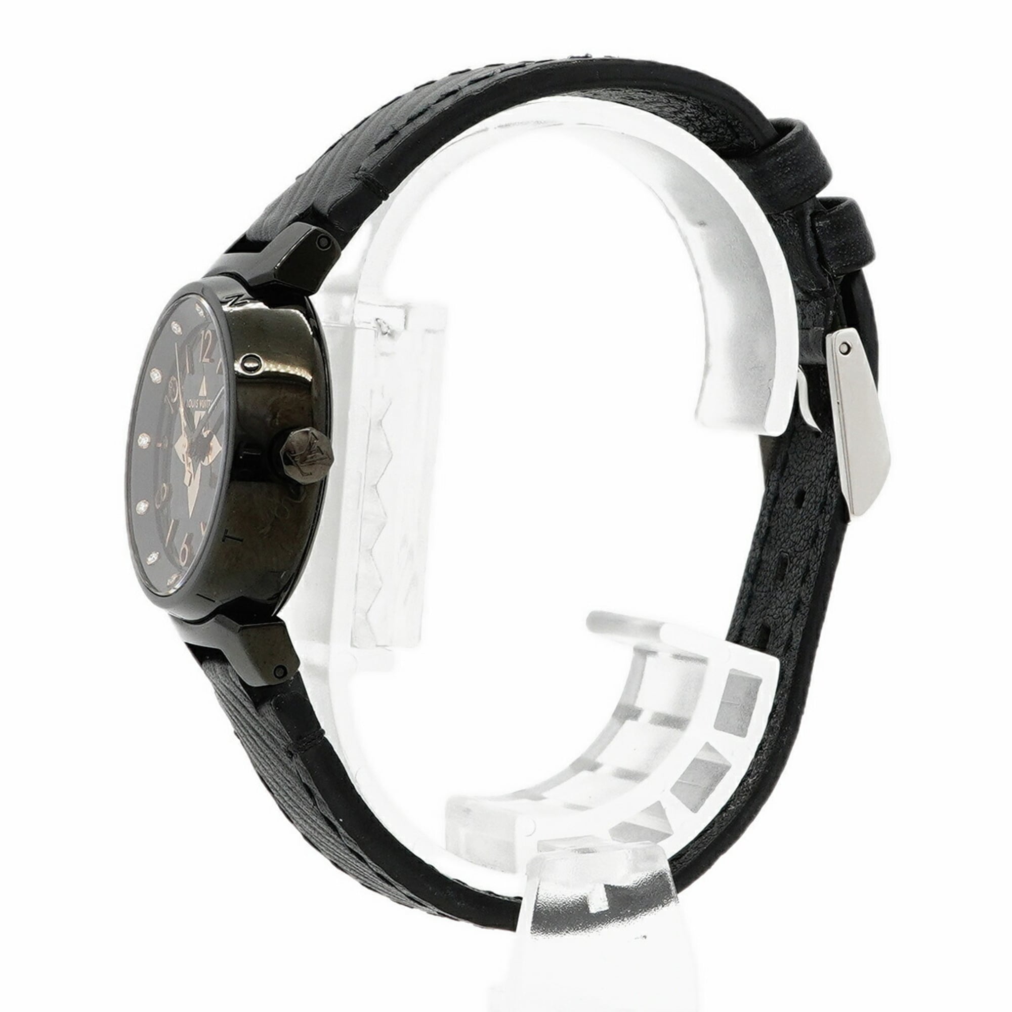 Louis Vuitton Tambour QA047 Black Dial 27mm Watch