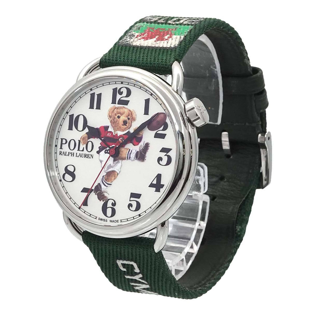 Ralph Lauren Polo Kicker Bear 2019 WM-Jubiläumsmodell RLR092705 Weiß Zifferblatt 42 mm Uhr