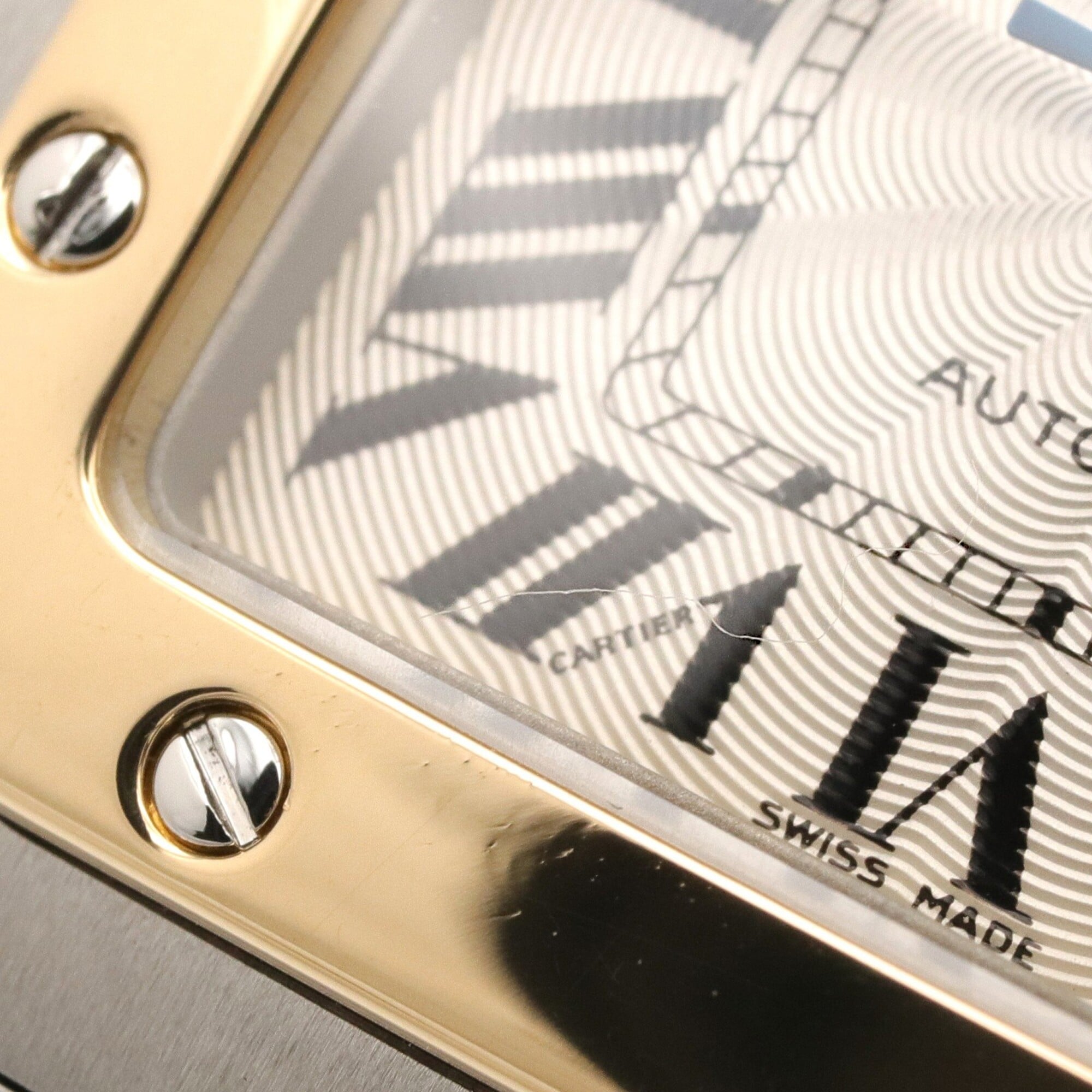 Cartier Santos W20058C4 Silver Dial Stainless steel, yellow gold 29mm Watch