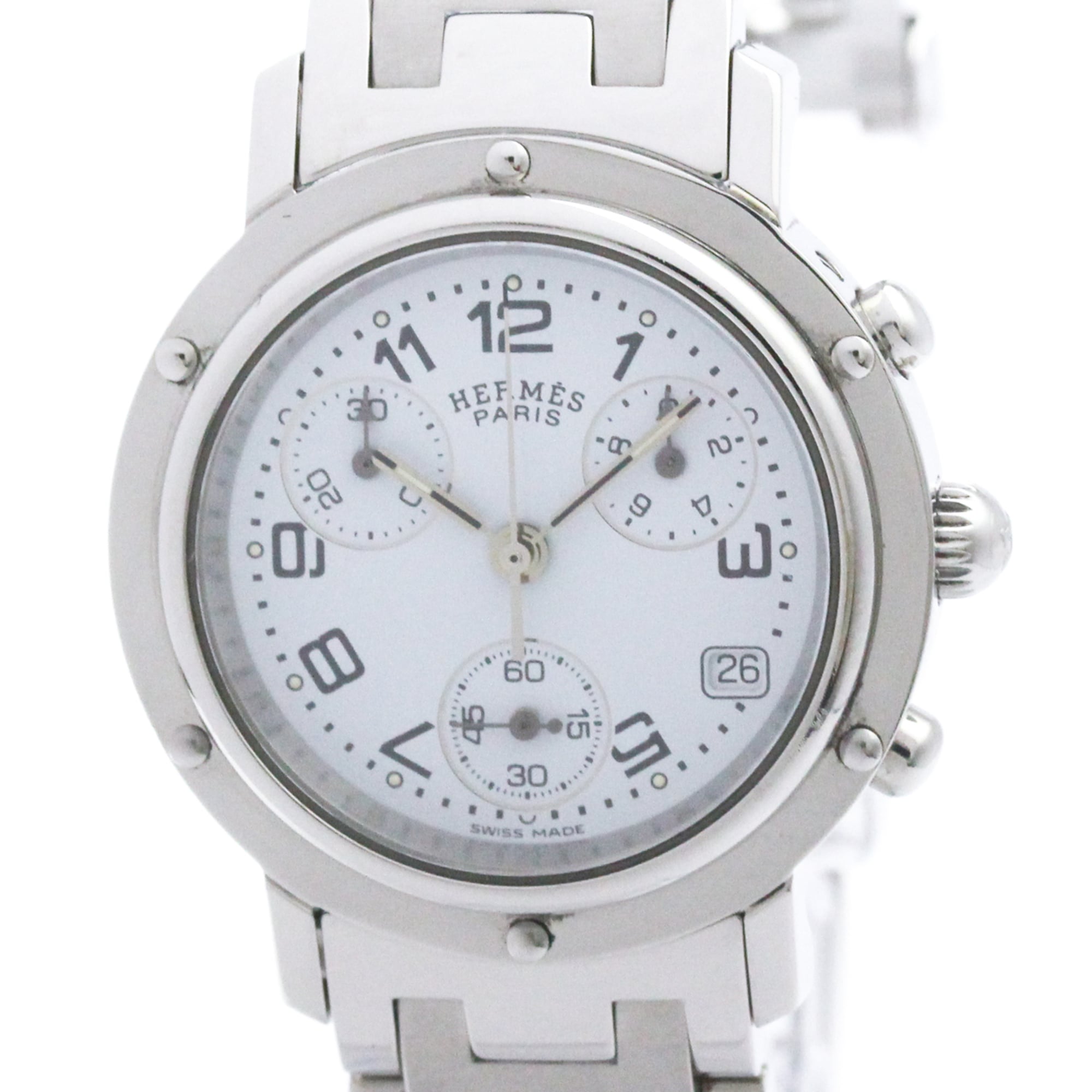 Hermes Clipper CL1.310 White Dial 31mm Watch