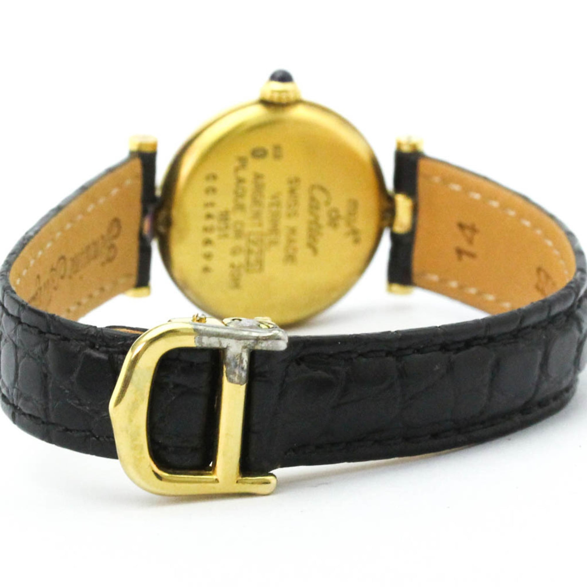 CARTIER Must Vendôme Vermeil verguld quartz dameshorloge W1006554