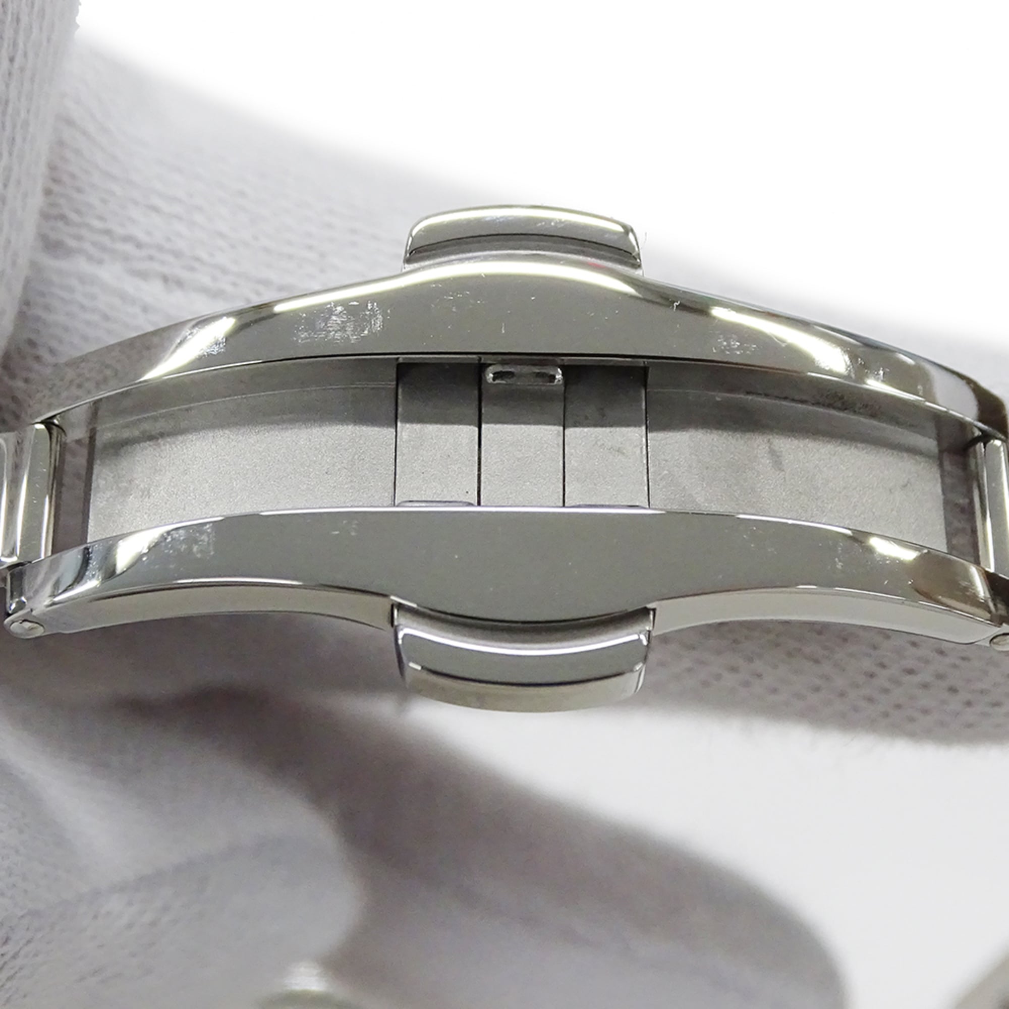 Montre Pour Hommes Bulgari BVLGARI, marque : Date Automatique AT, acier inoxydable, SS BB41S, argent Noir fond ouvert