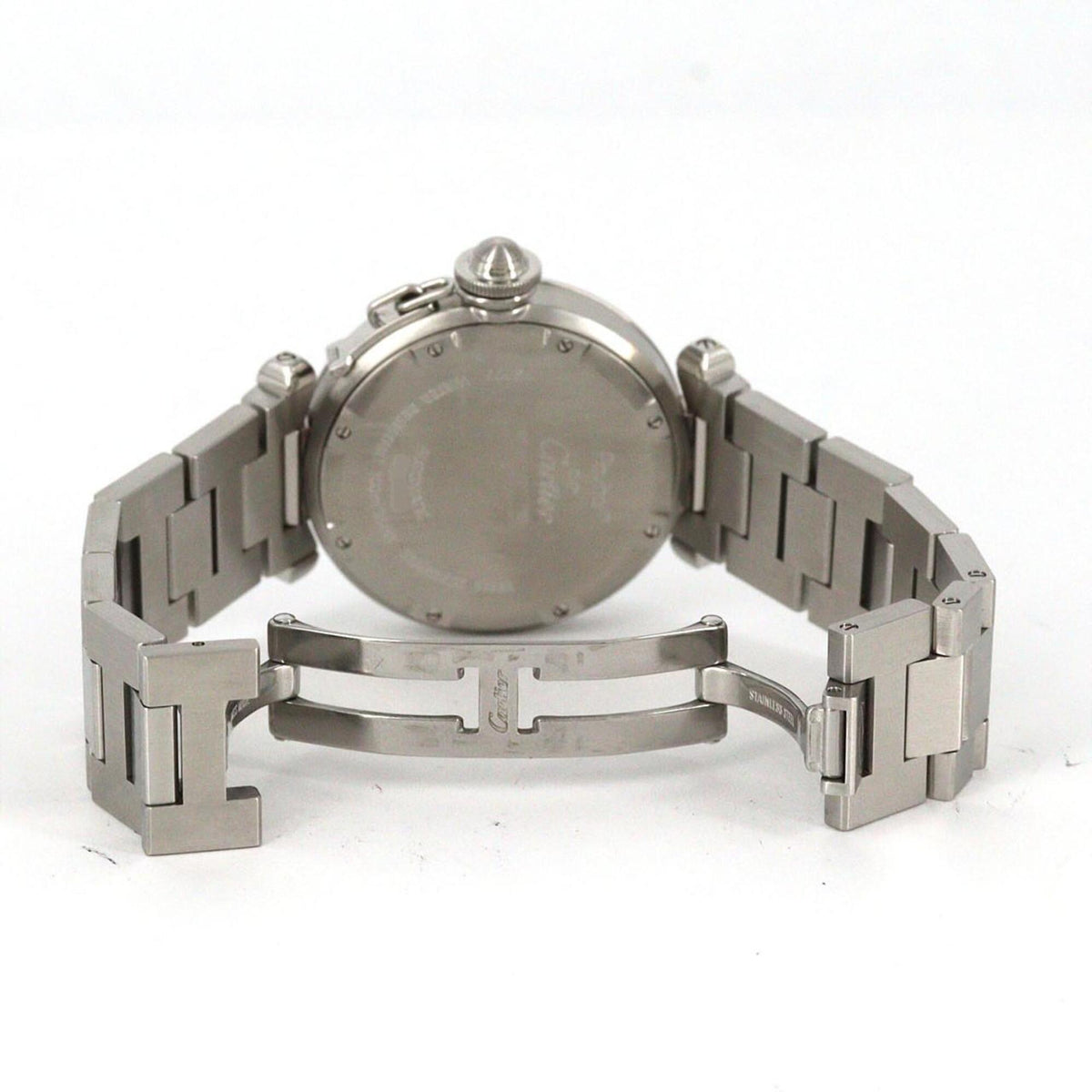 Cartier Pasha C GMT W31078M7 Silver Dial 35mm Watch
