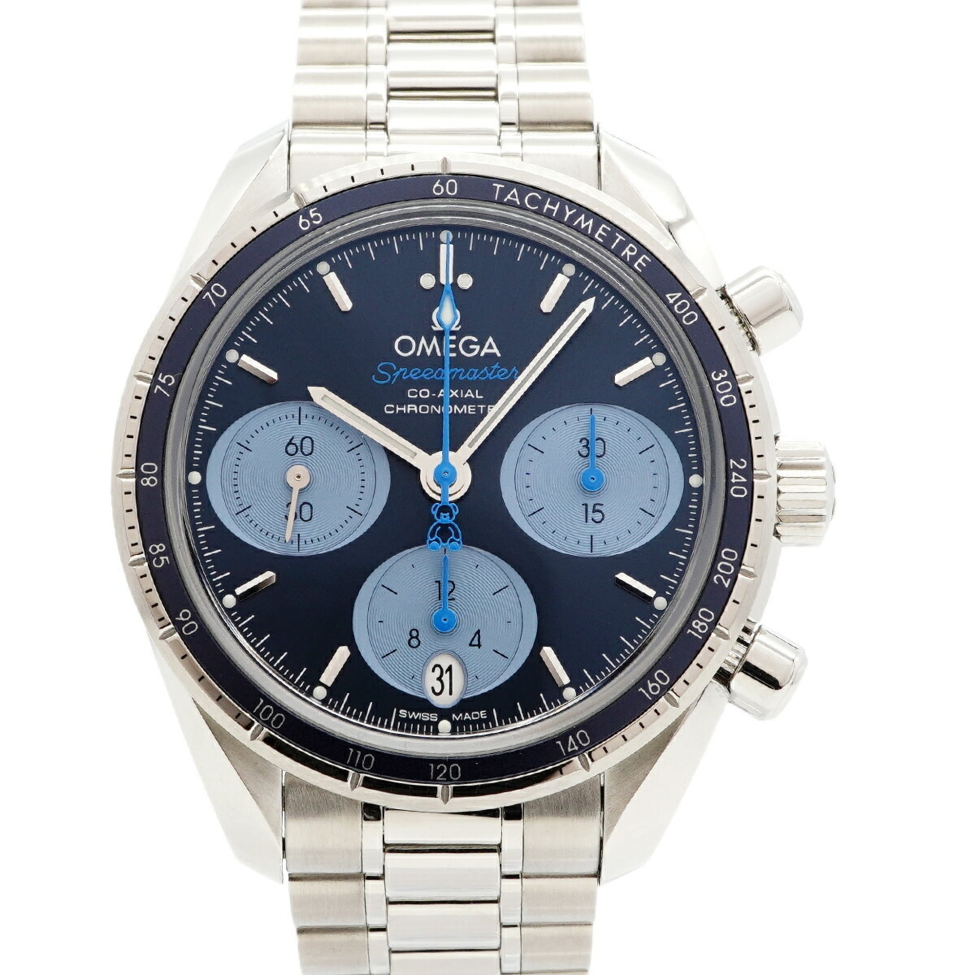 Omega Speedmaster 38 Orbis 324.30.38.50.03.002 Blue Dial Men's Watch