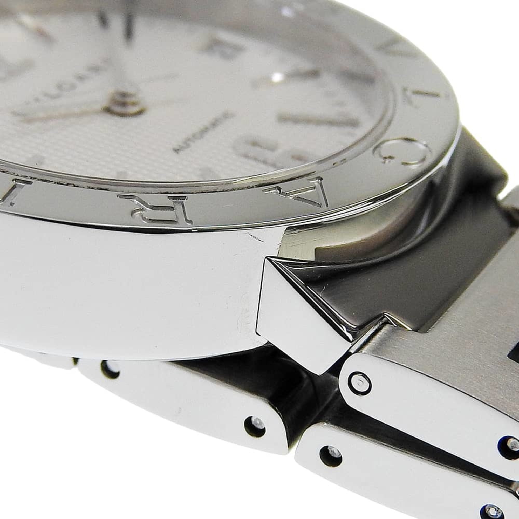 Montre Bvlgari Bulgari Date BB33SS, cadran argenté, 33 mm