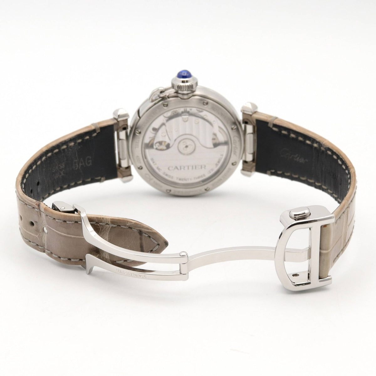 Montre Cartier Pasha de WSPA0012, cadran argenté, 35 mm