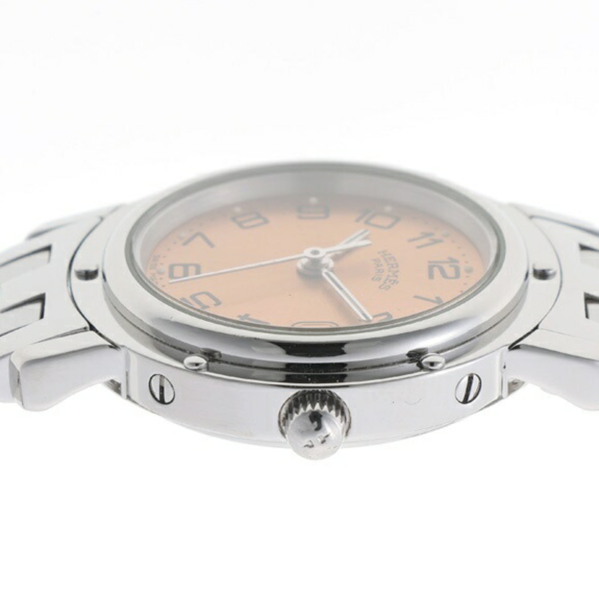 Hermes Clipper CL4.210 Pink Dial 24mm Watch