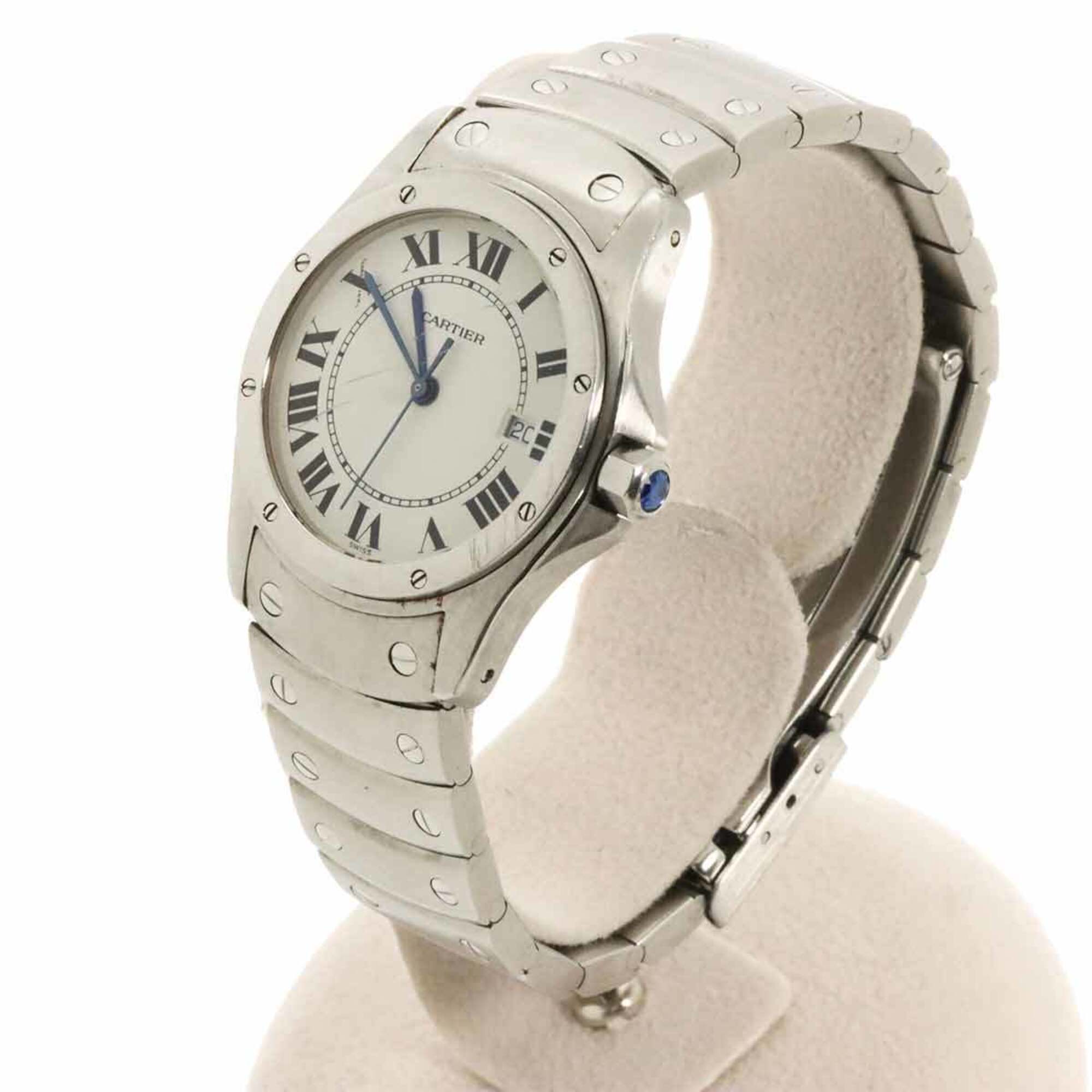 Cartier Santos Ronde MM Weiß Zifferblatt 29 mm Uhr