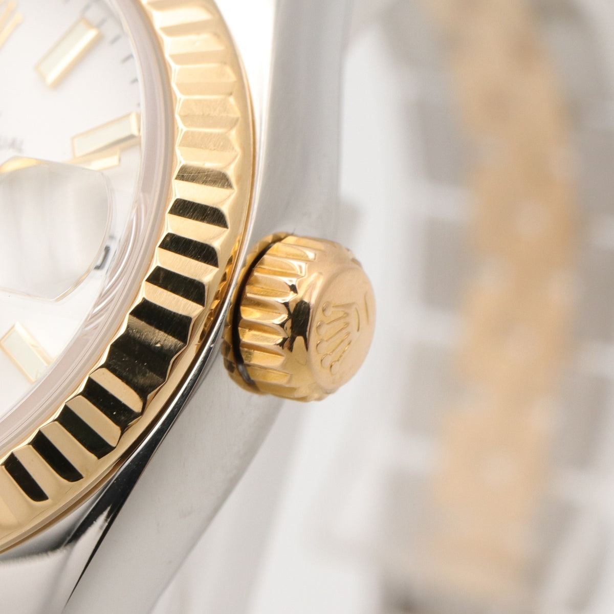 Rolex Datejust F-series 18K ( 179173 White Dial 26mm Watch
