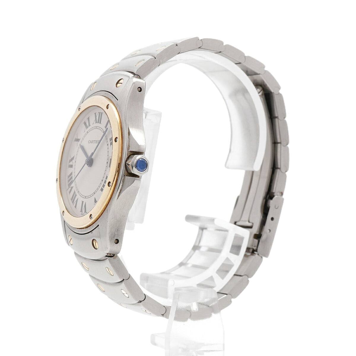 Montre Cartier Santos Ronde LM 1910 Ivoire, cadran de 33 mm