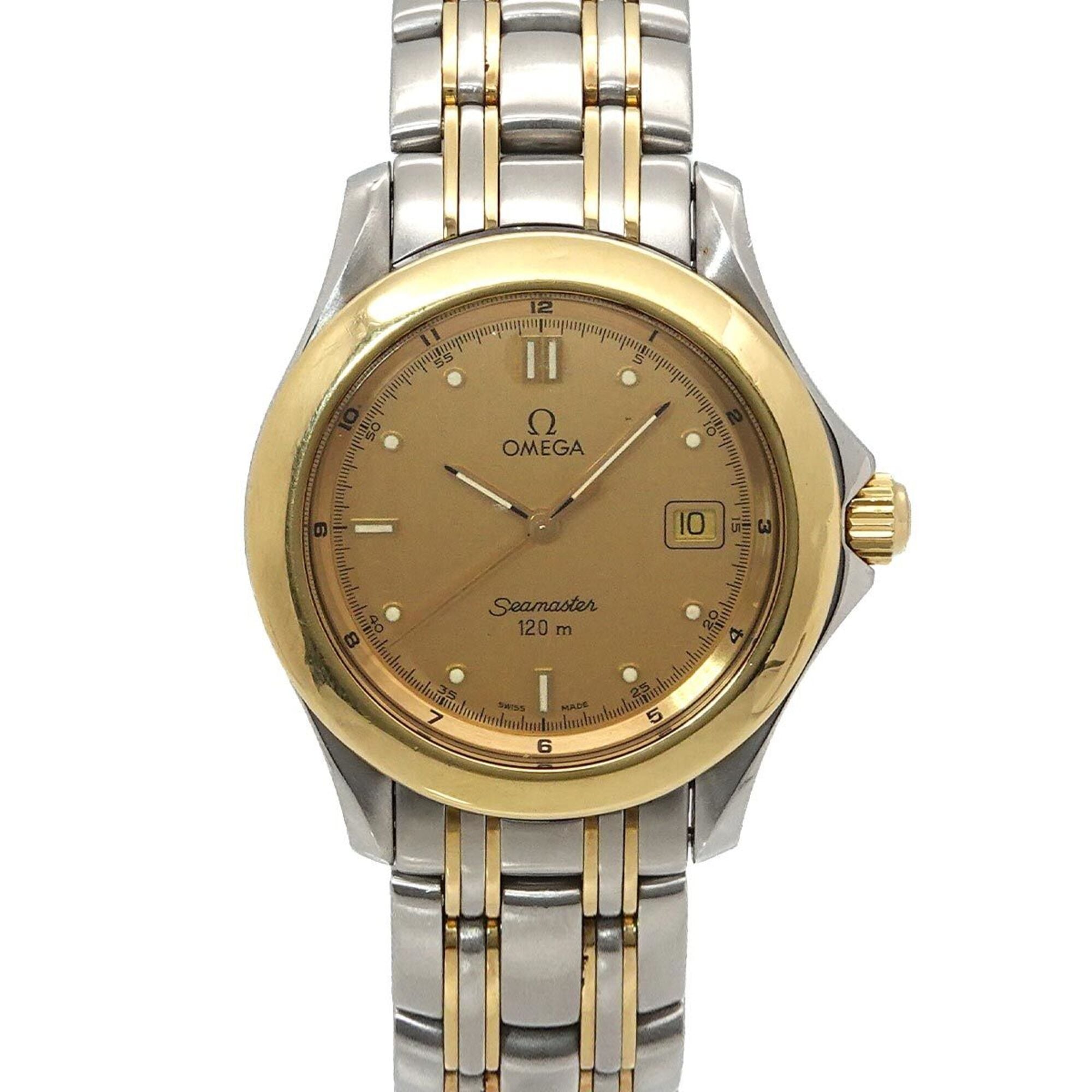 Montre Omega Seamaster 120 à cadran doré, 36 mm