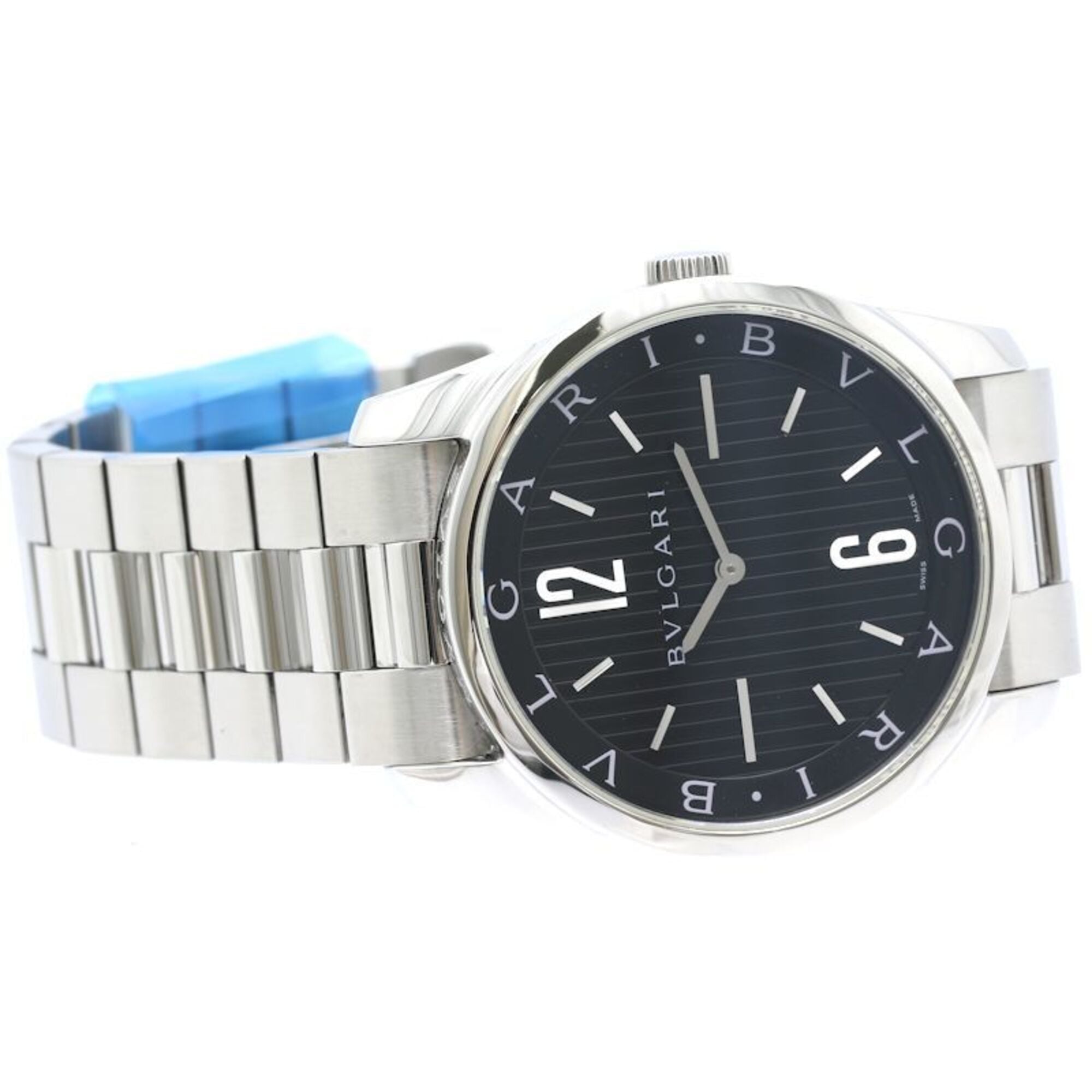 BVLGARI Solotempo ST42BSS ST42S Stainless Steel 40542