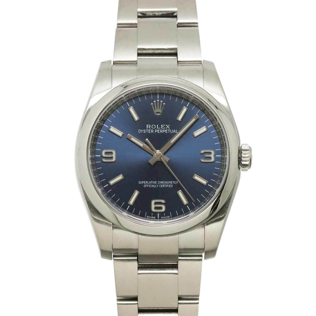 Rolex Oyster Perpetual 116000 Blue Dial 36mm Watch