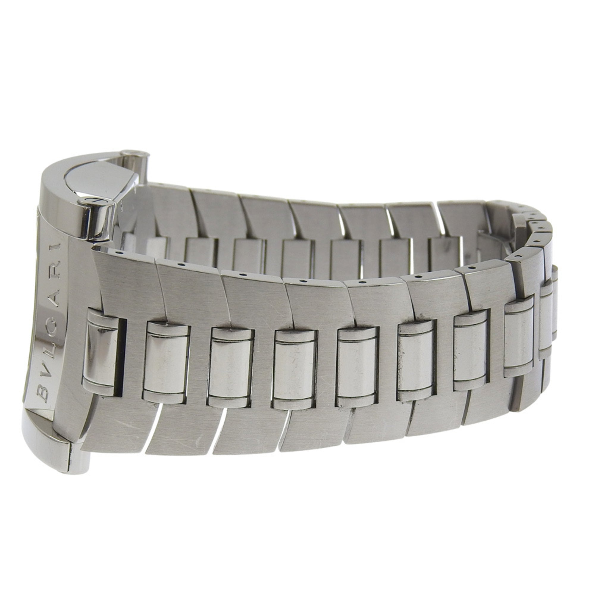 Montre Bulgari BVLGARI Assioma AA48S en acier inoxydable, argentéeAutomatique, cadran Noir pour homme