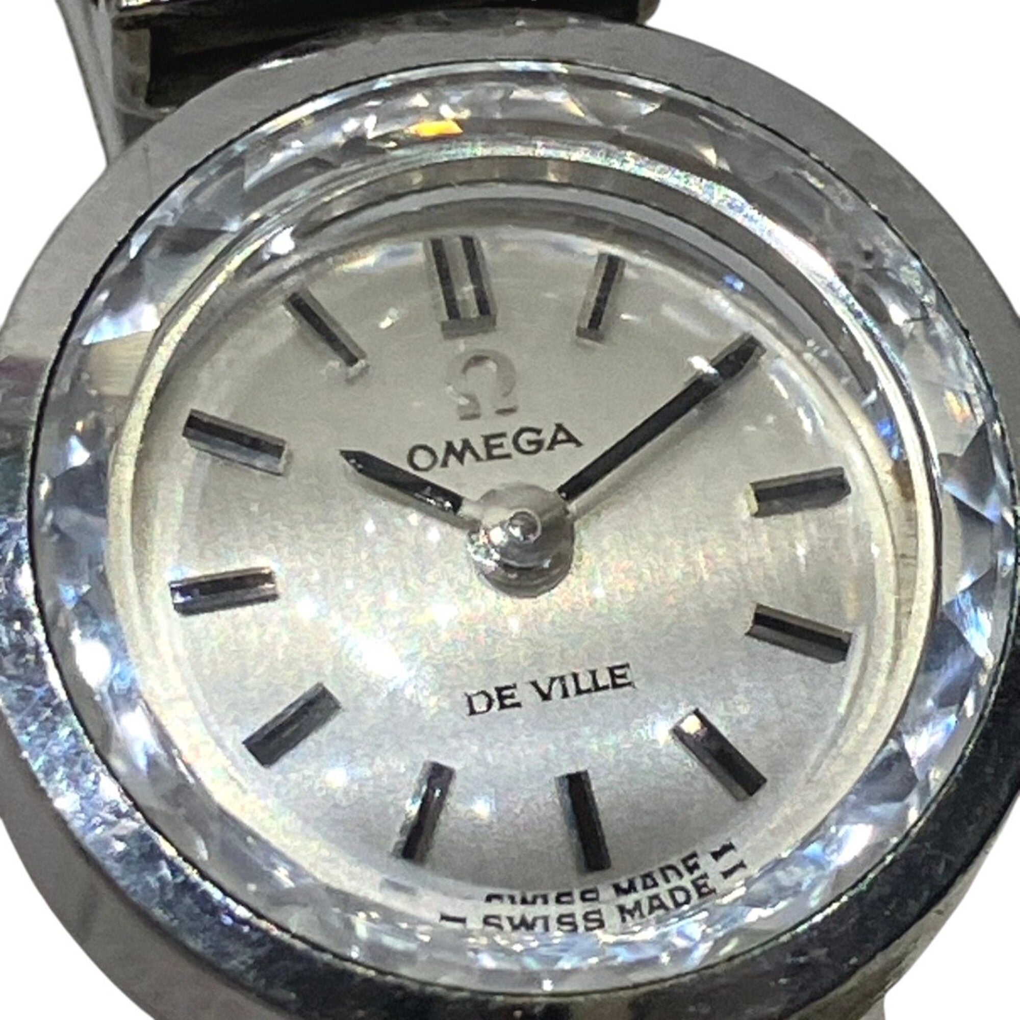 Omega De Ville Uhr, Gesamtgewicht 20 g, Edelstahl, Handaufzug, Silber Zifferblatt, 511.285