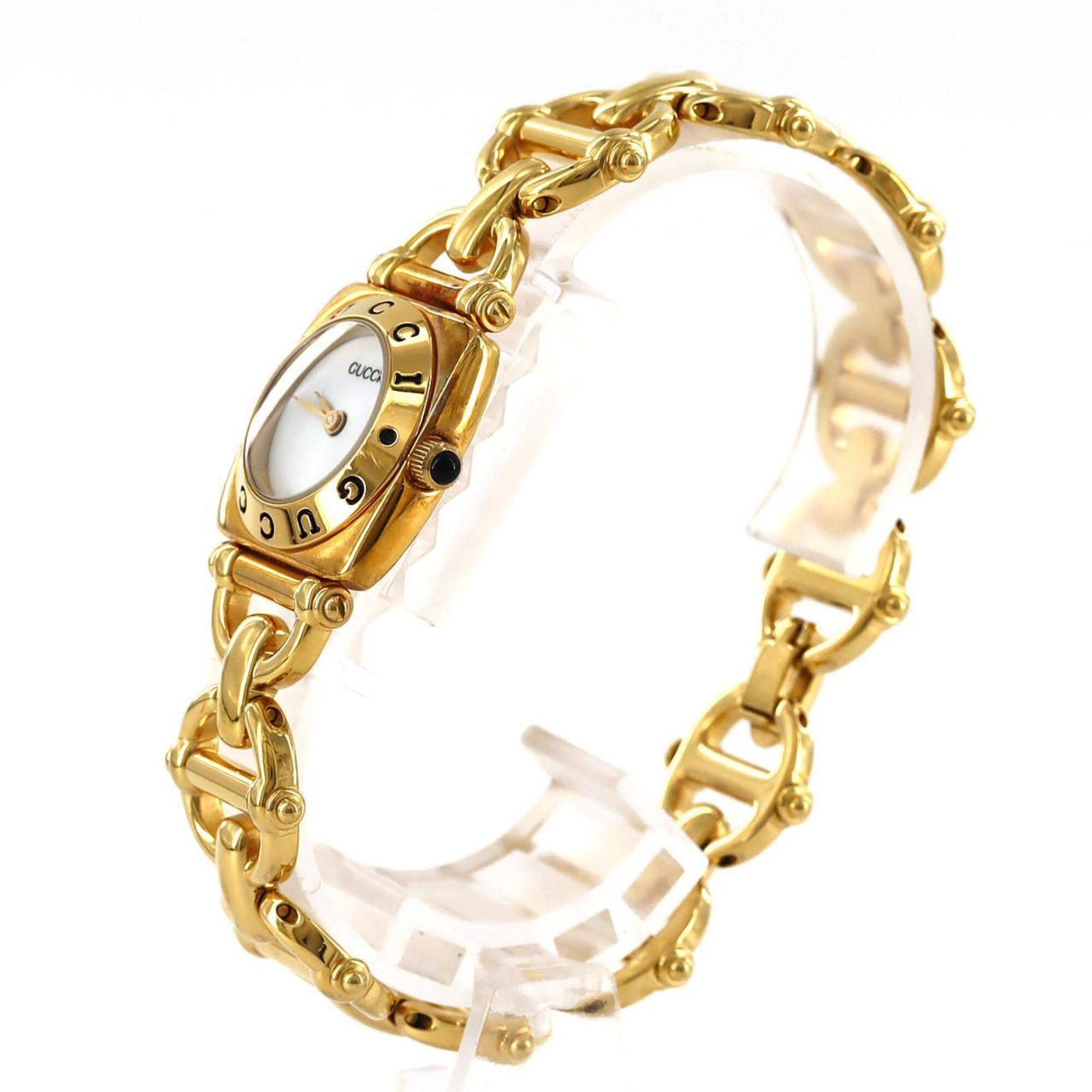 Gucci Horsebit 6400L GP Quartz Watch