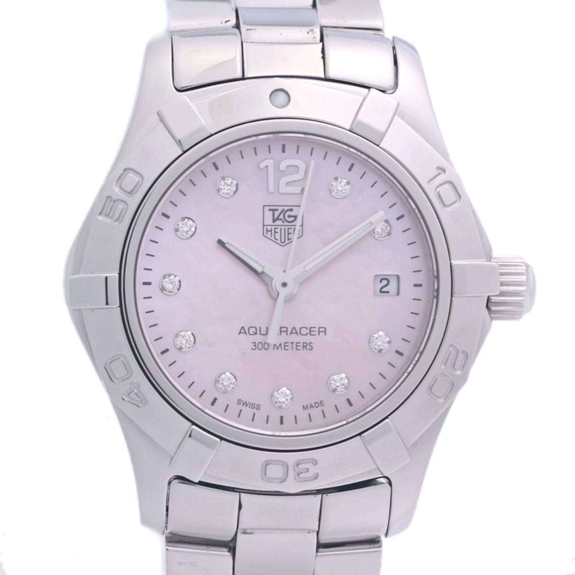 TAG Heuer Aquaracer 10P Diamond WAF141A.BA0824 Women's Watch Stainless Steel 40313