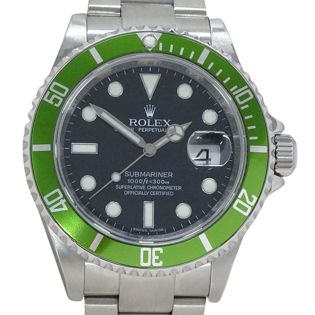 Rolex Submariner Datum 16610LV Grün Zifferblatt 40mm Uhr