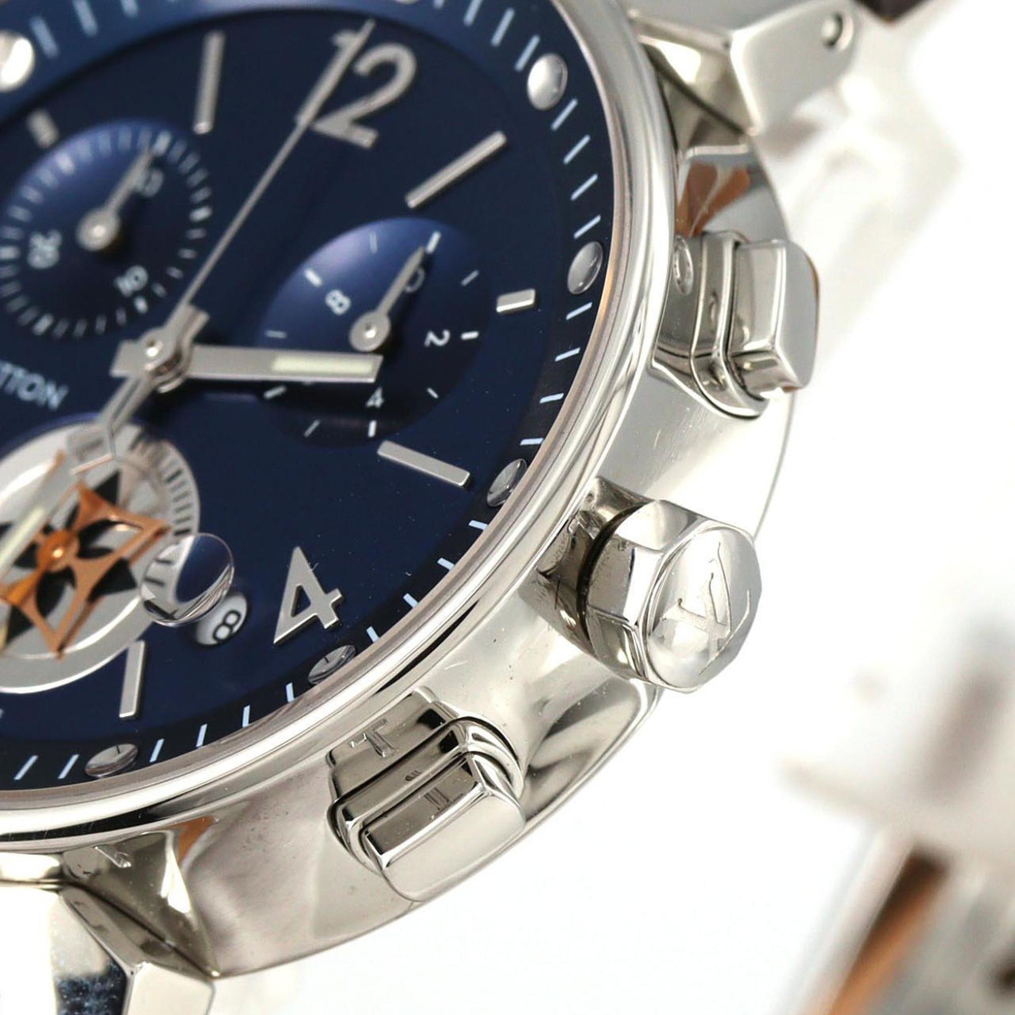 Louis Vuitton Tambour Moon Star Chrono QA032 roestvrijstalen quartzhorloge