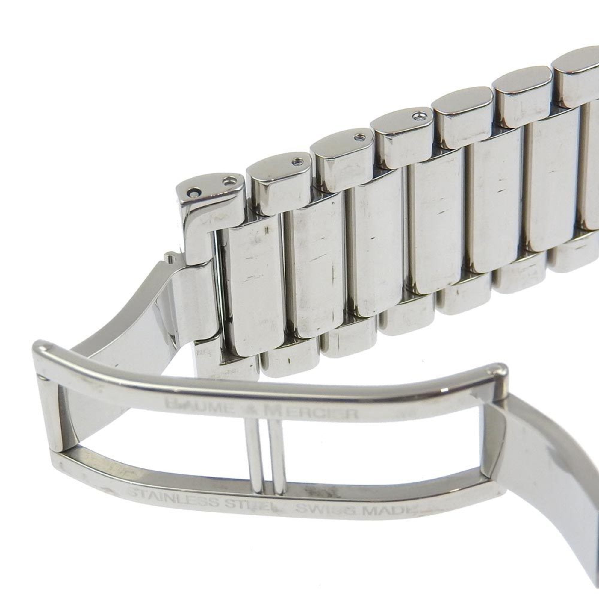 Baume & Mercier Catwalk-horloge 12P Diamond MV045219 Roestvrij staal Kwarts Analoog display Witte wijzerplaat Dames