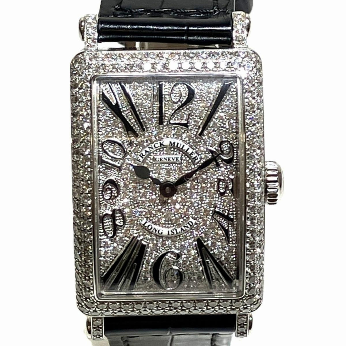 Franck Muller Long Island Ensemble Diamond 902QZã€€VRã€€Dã€€CD Silber Zifferblatt 23 mm Uhr