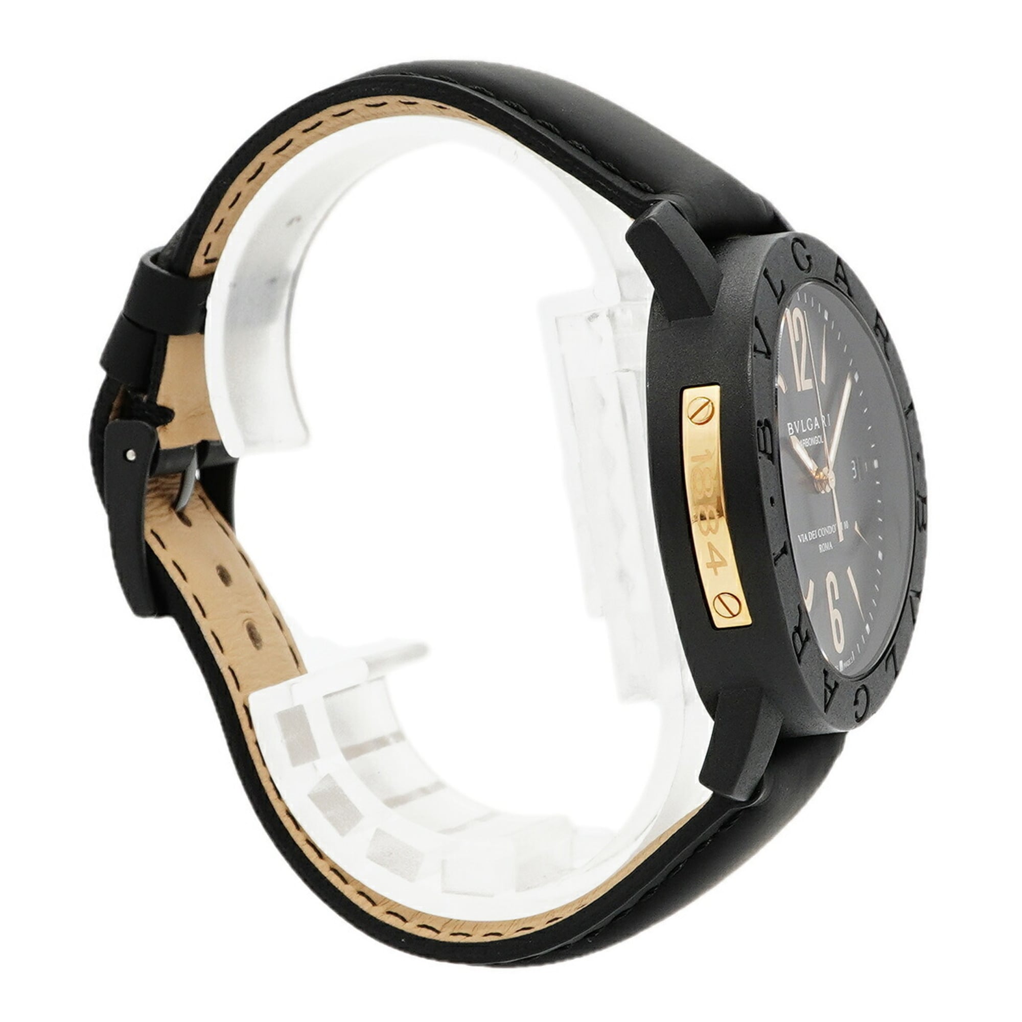 Bvlgari Carbon Gold BB40CL Black Dial
