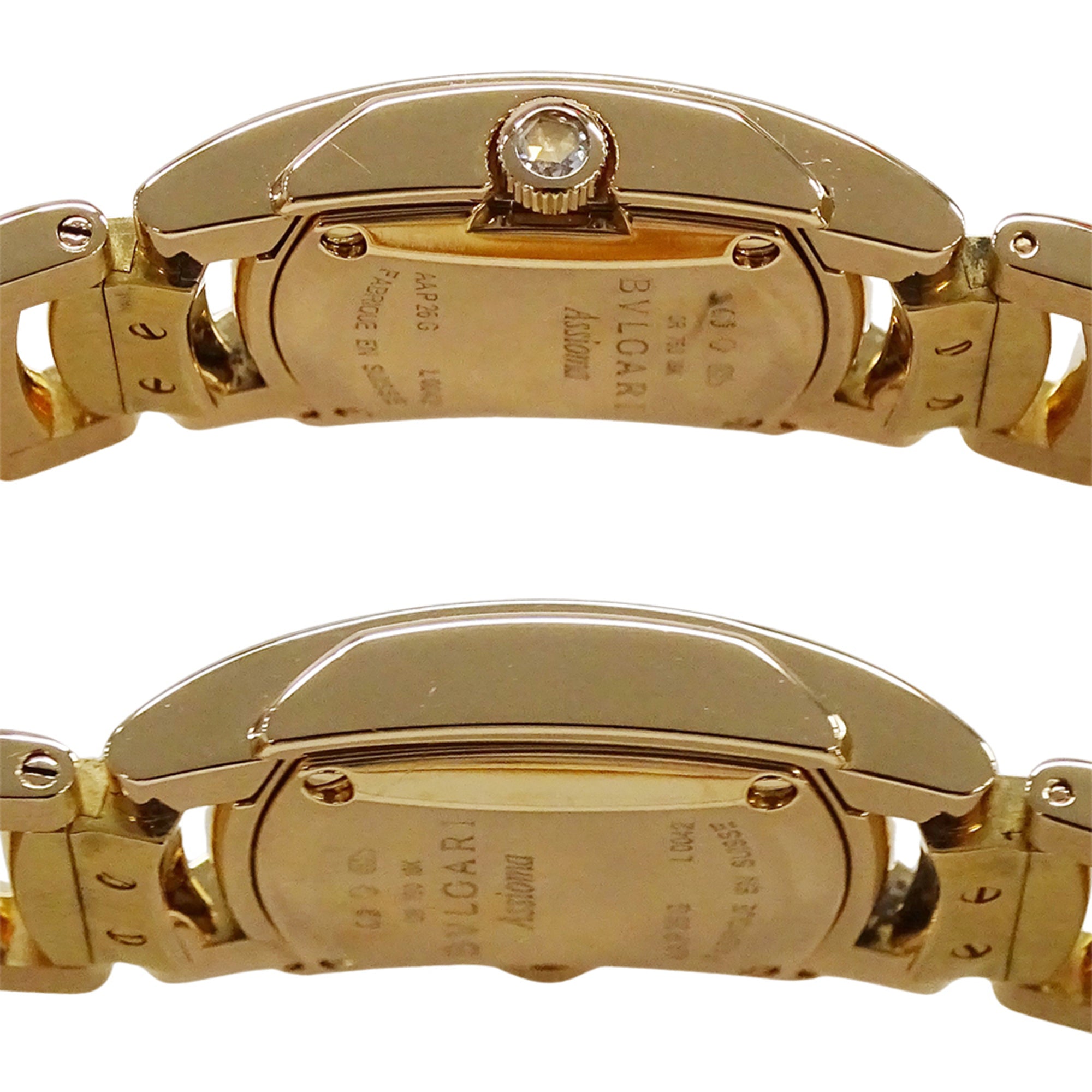 Montre pour femme Bulgari BVLGARI, marque : Assioma, Quartz diamant, QZ, or Rose 18 carats 750PG, AAP26G
