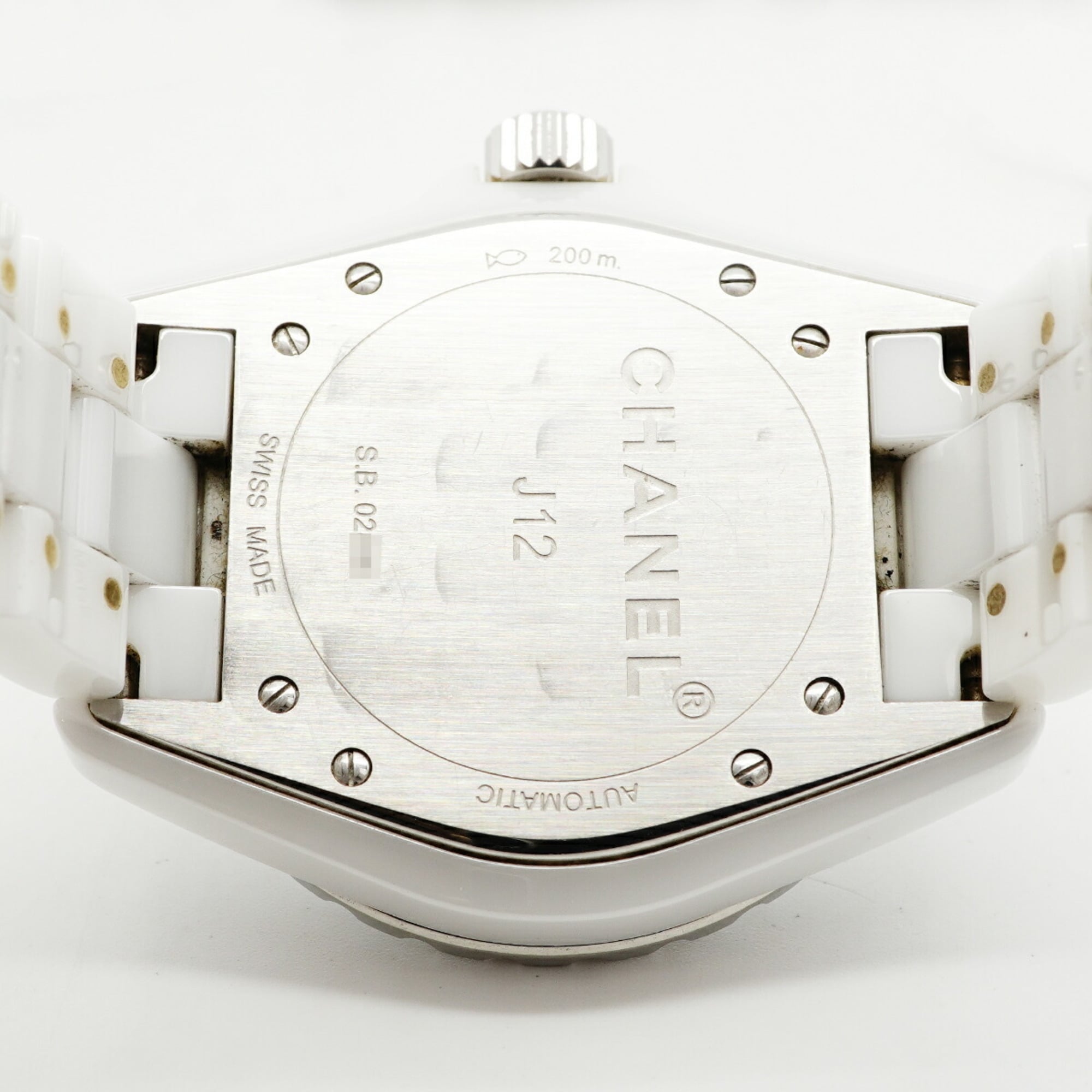 Chanel J12 Diamond H1629 White Dial Men's Watch