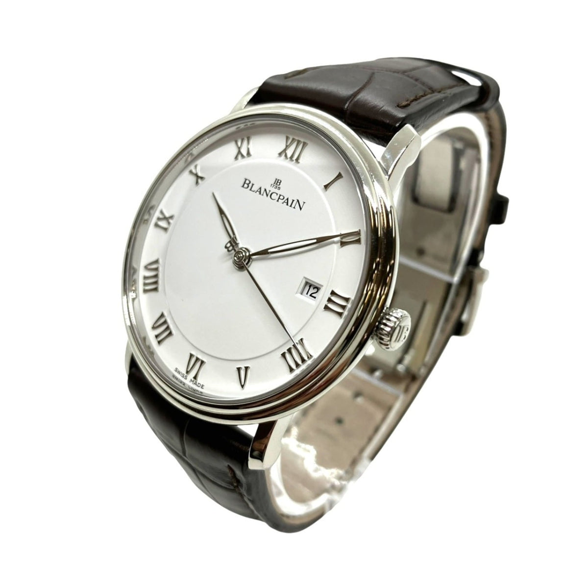 Blancpain Villeret Ultra-Slim 6651-1127-55B Weiß Zifferblatt 40mm Uhr