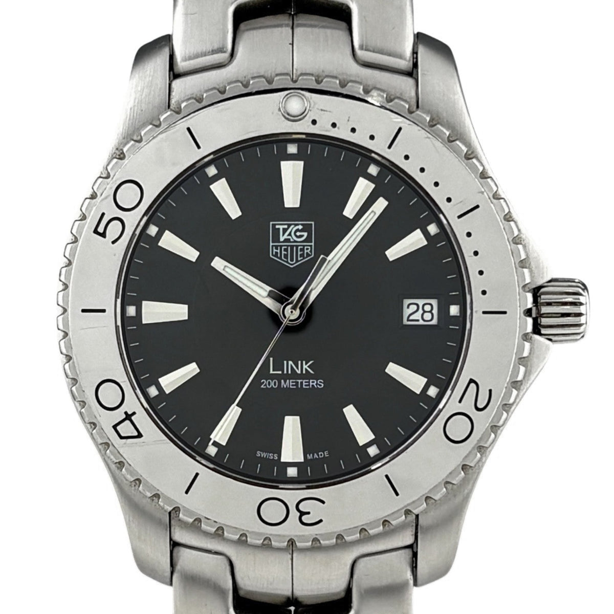 TAG Heuer LINK wj1110-0 Schwarz Zifferblatt 38 mm Uhr