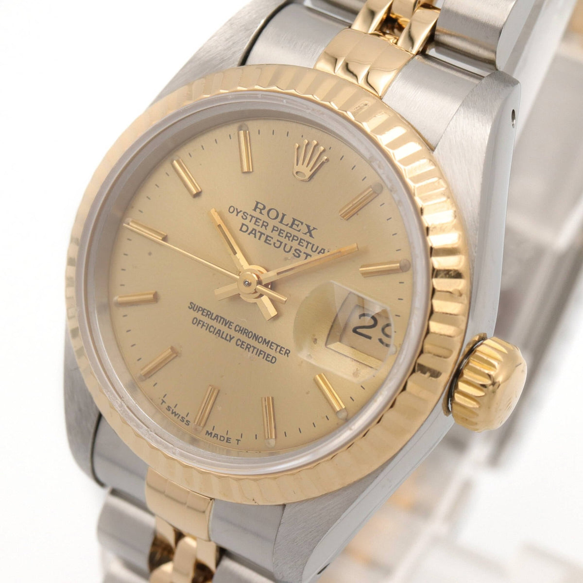 Rolex Datejust X-series 18K ( 69173 Champagne, Gold Dial 26mm Watch