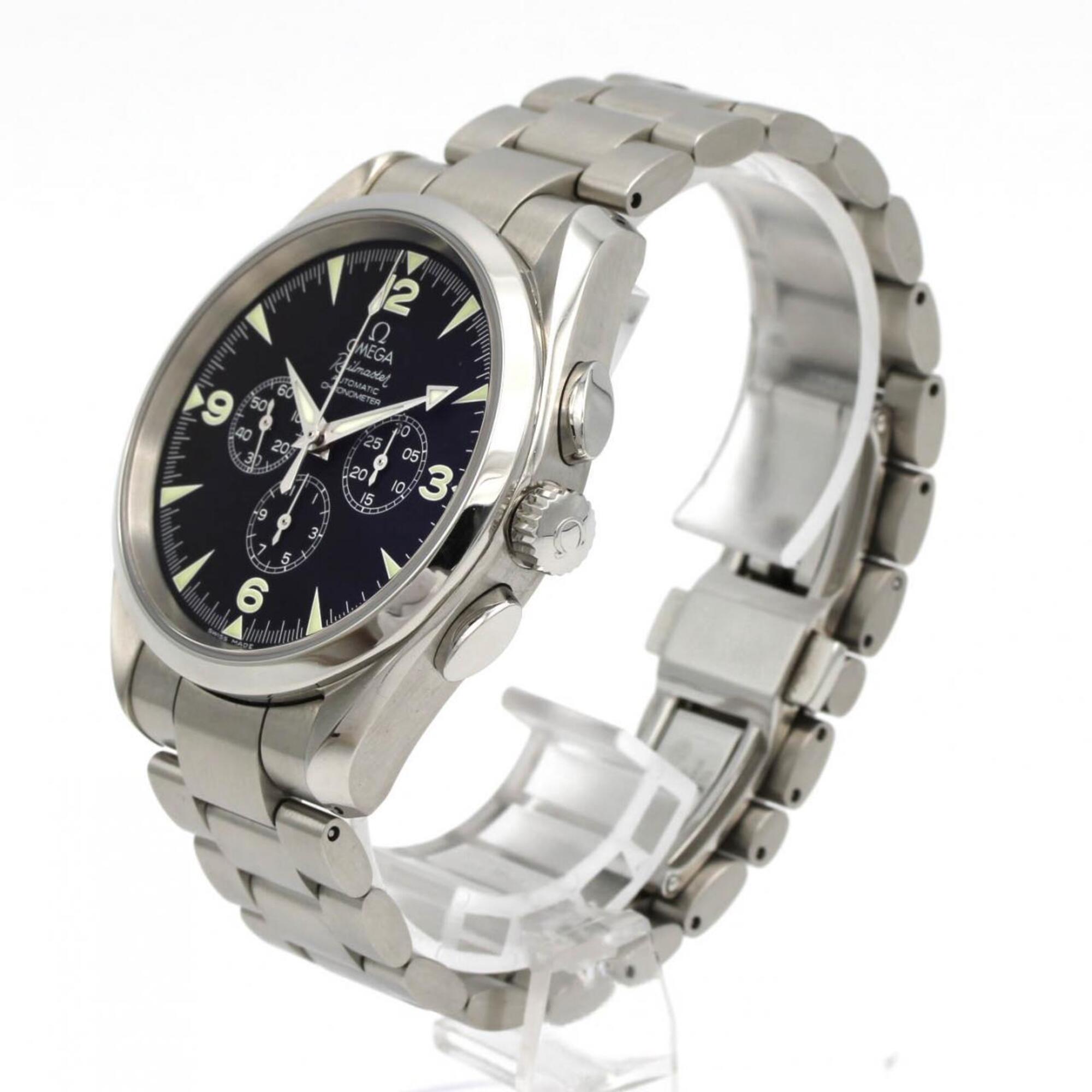 Omega Railmaster Chronograph 2512.52 Black Dial 42mm Watch