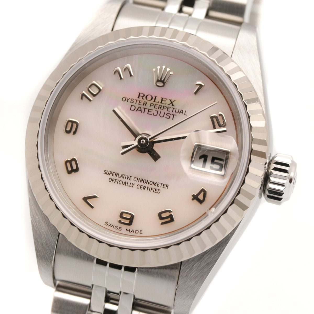 Rolex Datejust 79174NR Pink shell Dial 26mm Watch