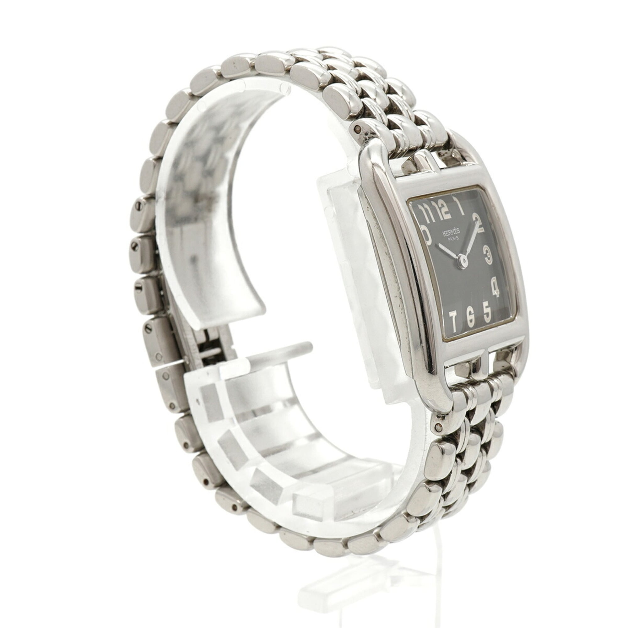 Hermes Cape Cod CC1.210 horloge met grijze wijzerplaat, 23 mm