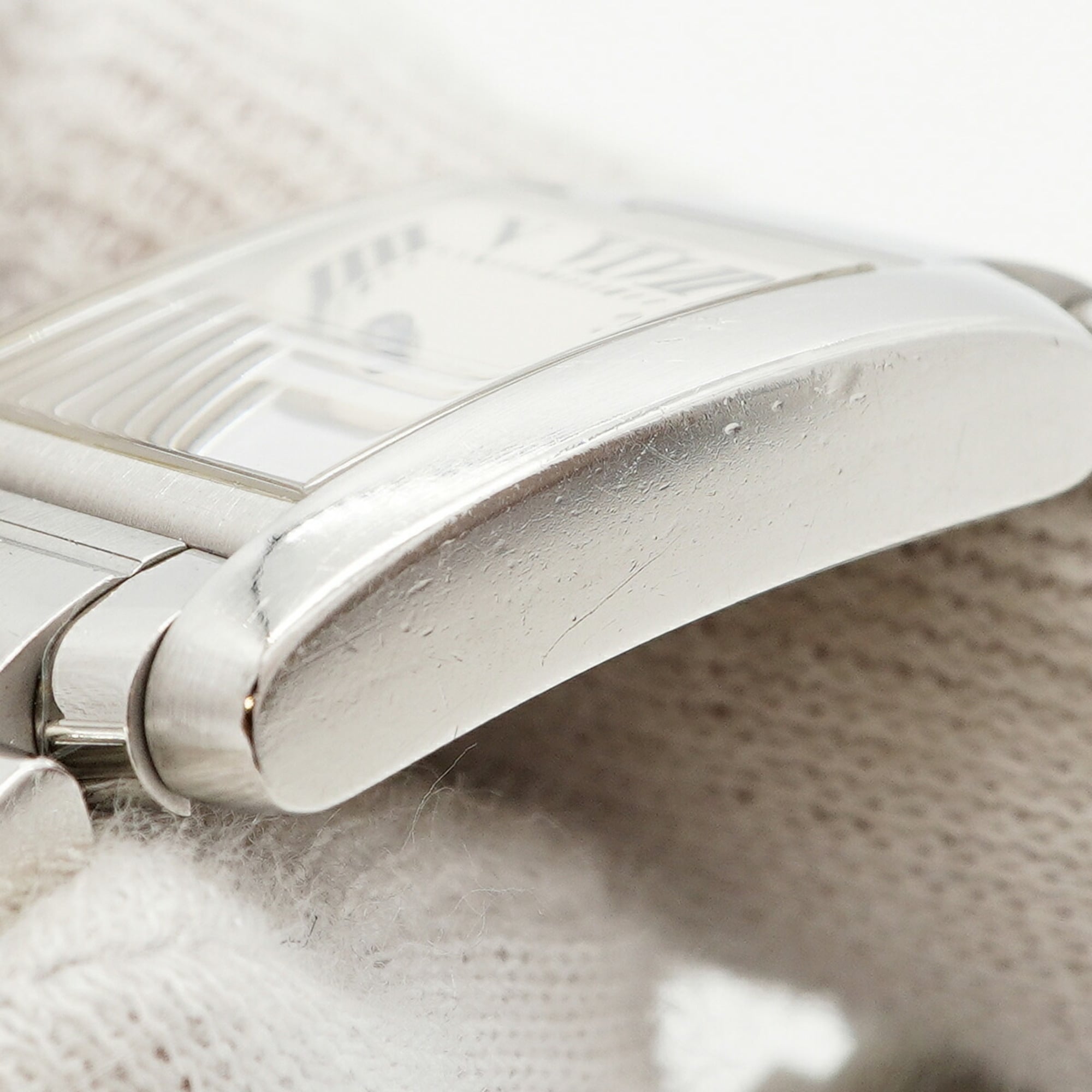 Cartier Tank Française SM W51008Q3 Damenuhr Elfenbein Zifferblatt
