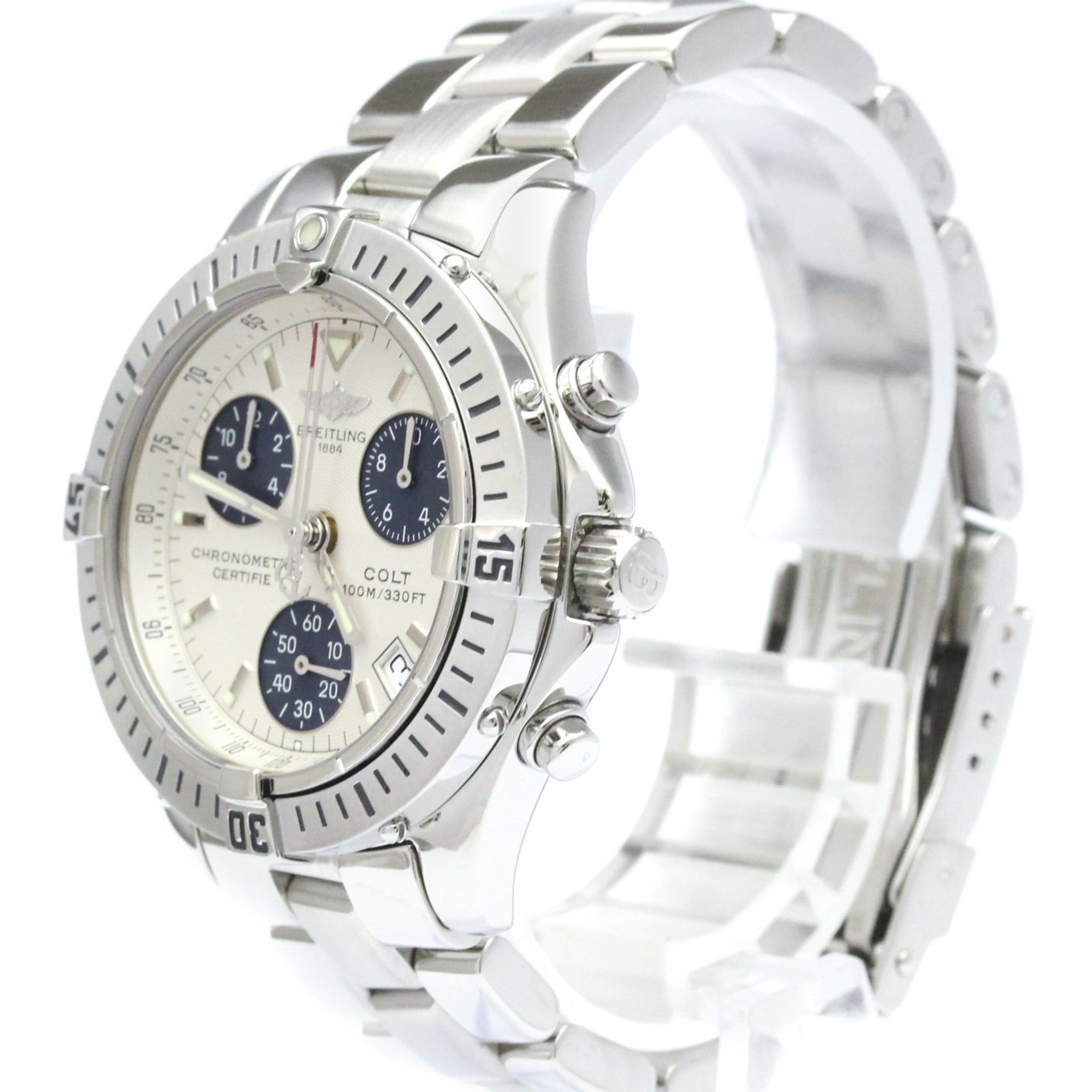 Breitling Colt A73350 Silver Dial 38mm Watch