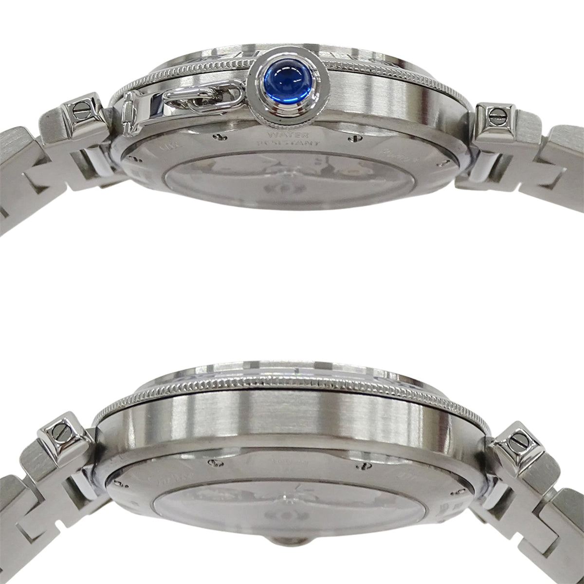 Cartier Pasha Grid Date W31040H3 Silver Dial 38mm Watch