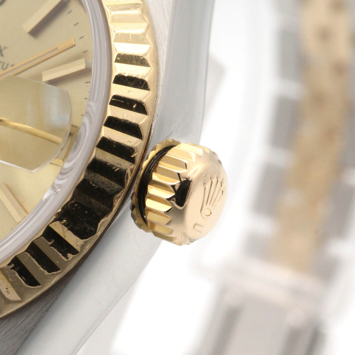 Rolex Datejust Serie 91, Modell 69173 Champagner, goldenes Zifferblatt, 26 mm Uhr