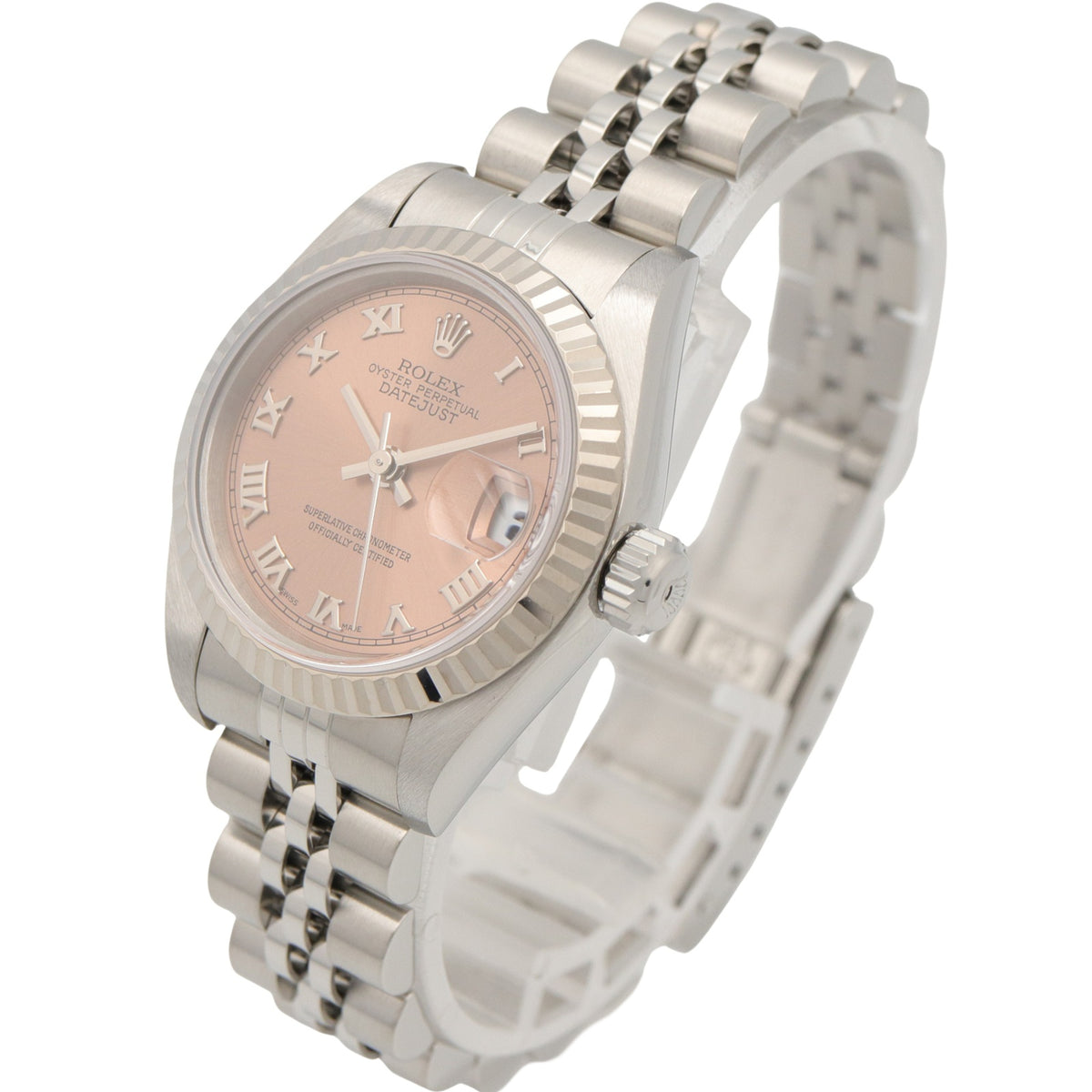 Rolex Datejust P-serie 18K 79174 roze wijzerplaat 26 mm horloge