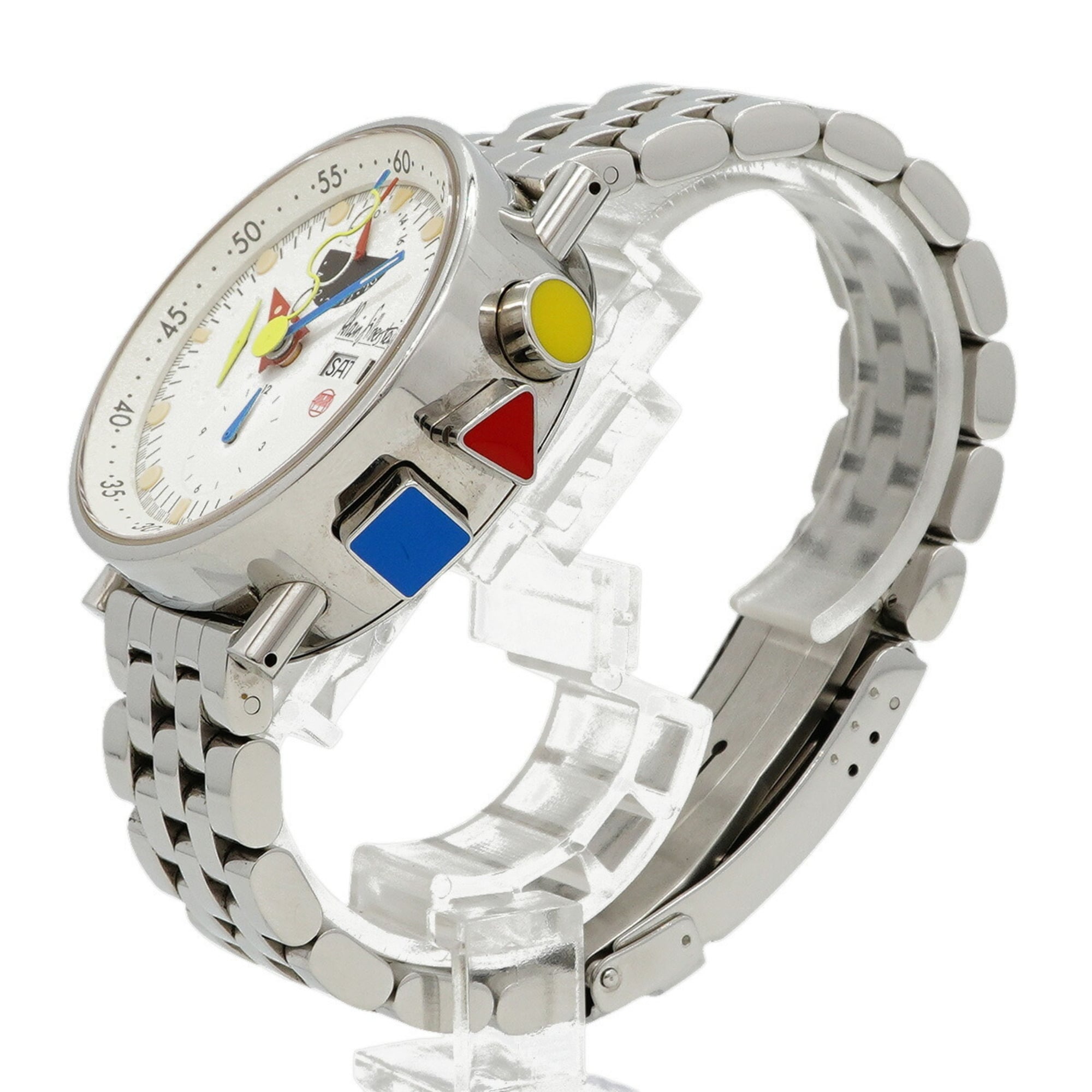 Alain Silberstein Chronobauhaus LWO5100 White Dial Men's Watch